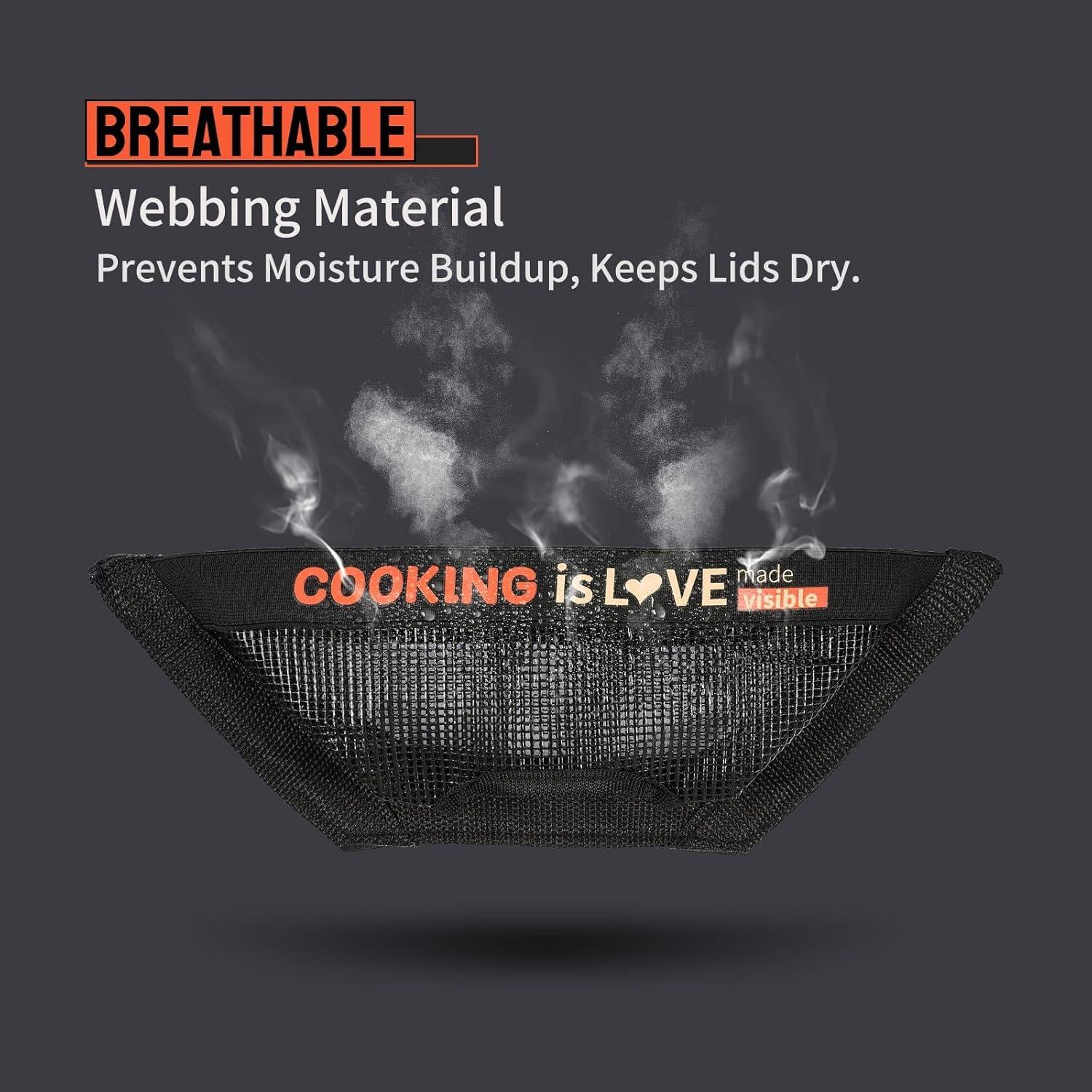 Organizador de Tapas de Olla Innomesh, Montaje en Pared, 15-33 cm