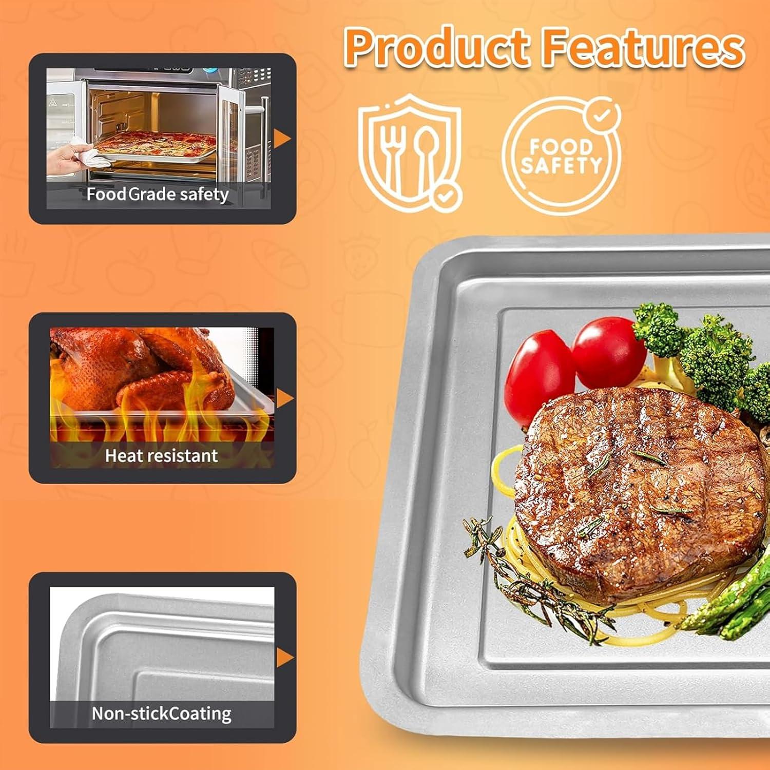 Bandeja de Acero Inoxidable para Freidora de Aire Emeril Lagasse 31.75x28.7 cm