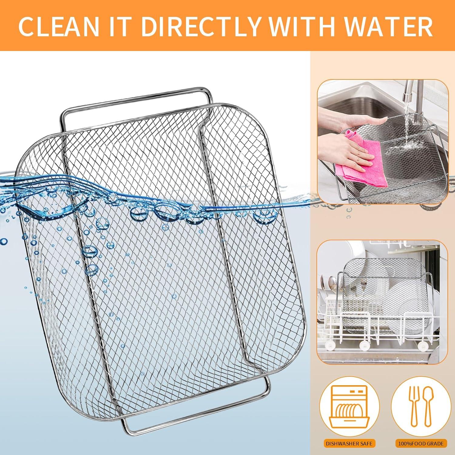 Canasta de Acero para Freidora de Aire Emeril Lagasse 32x26 cm