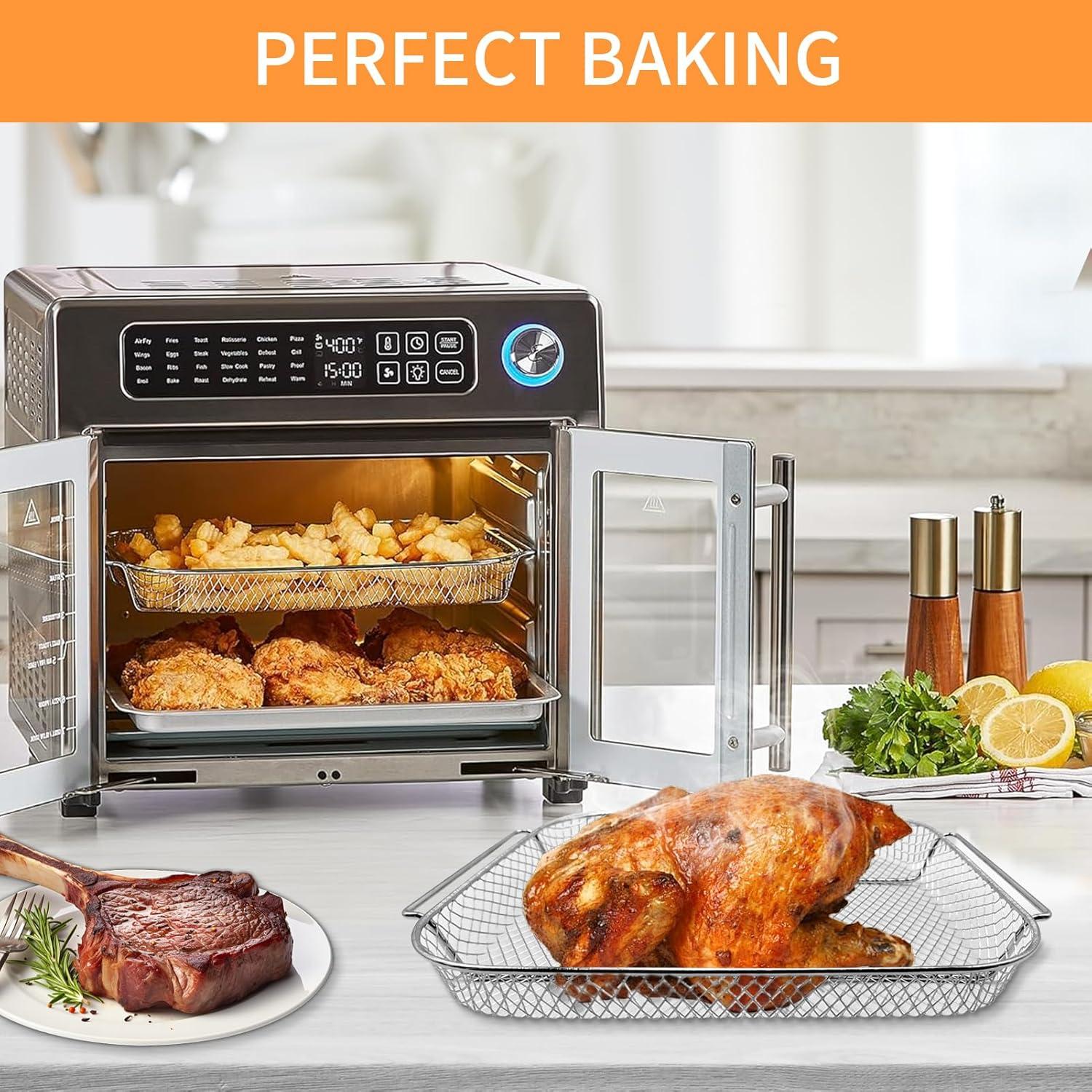 Canasta de Acero para Freidora de Aire Emeril Lagasse 32x26 cm