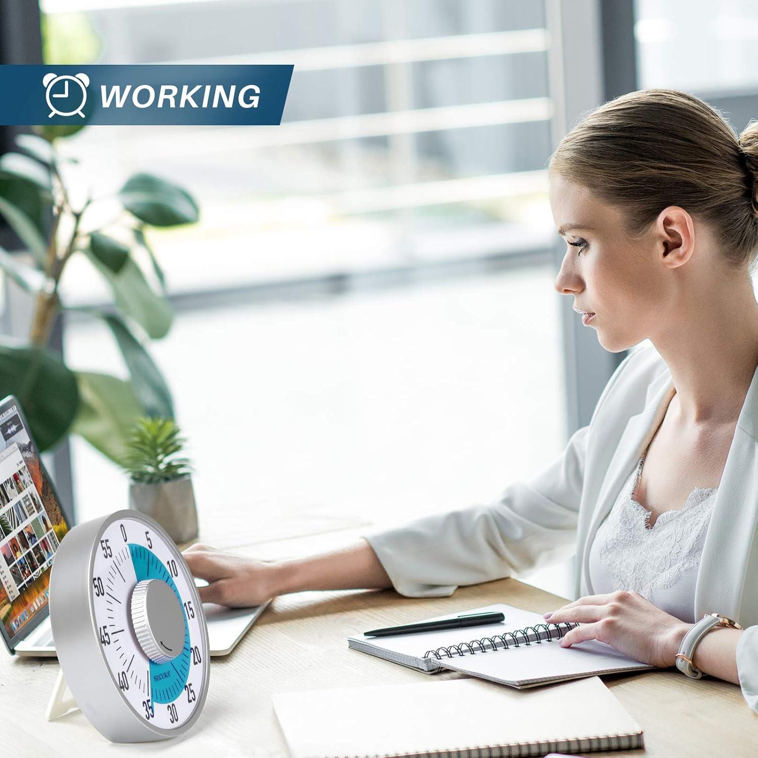 Temporizador Visual Secura 60 Minutos Mecánico Azul