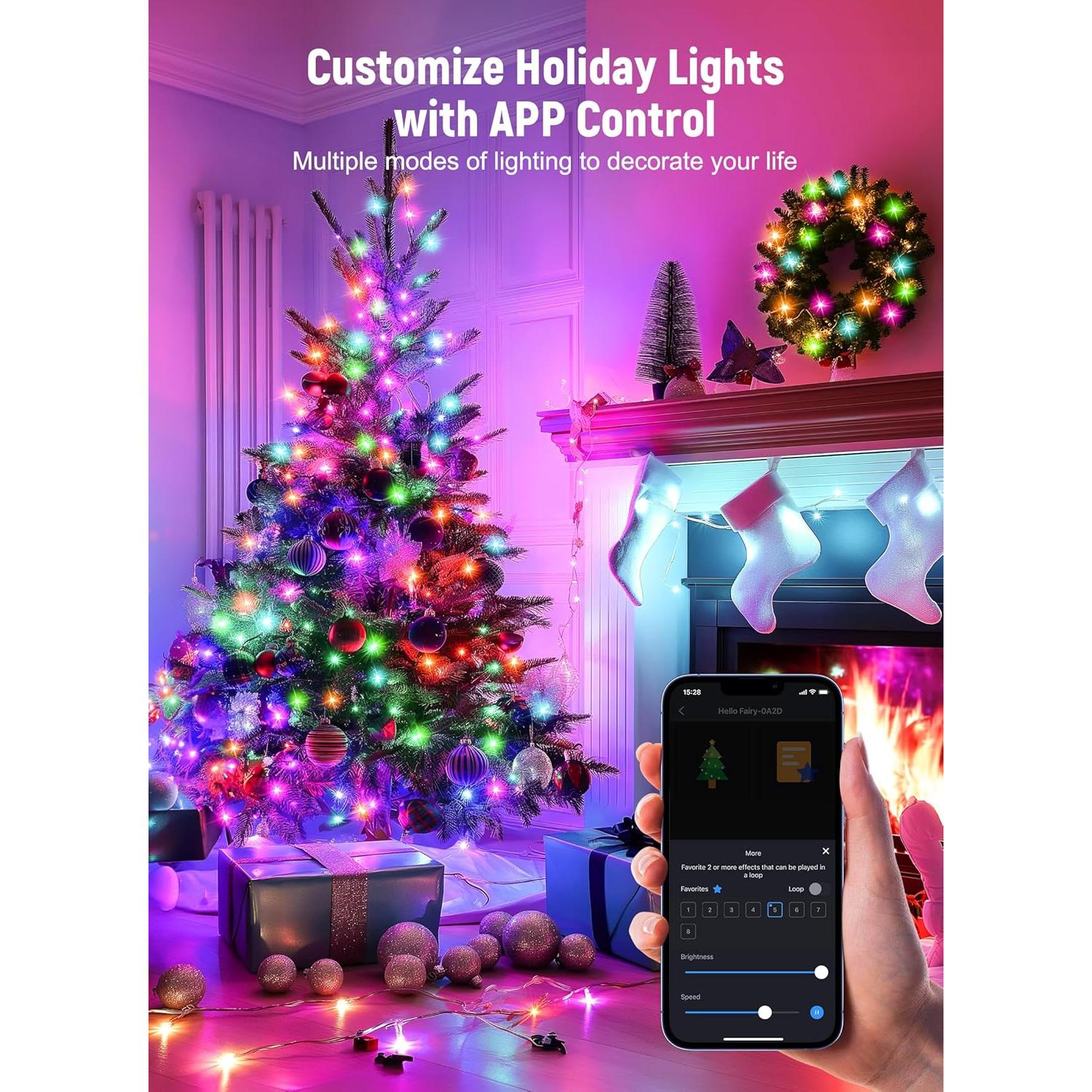 Luces de Hadas Inteligentes Brightown 10M 200LEDs Multicolor