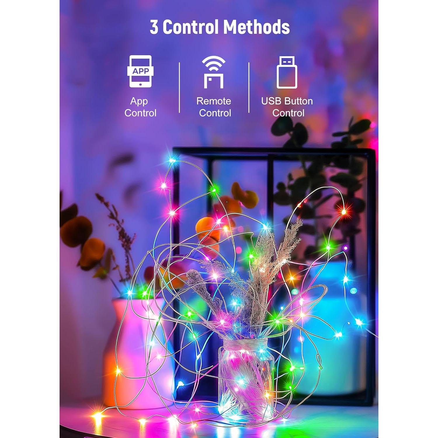 Luces de Hadas Inteligentes Brightown 10M 200LEDs Multicolor