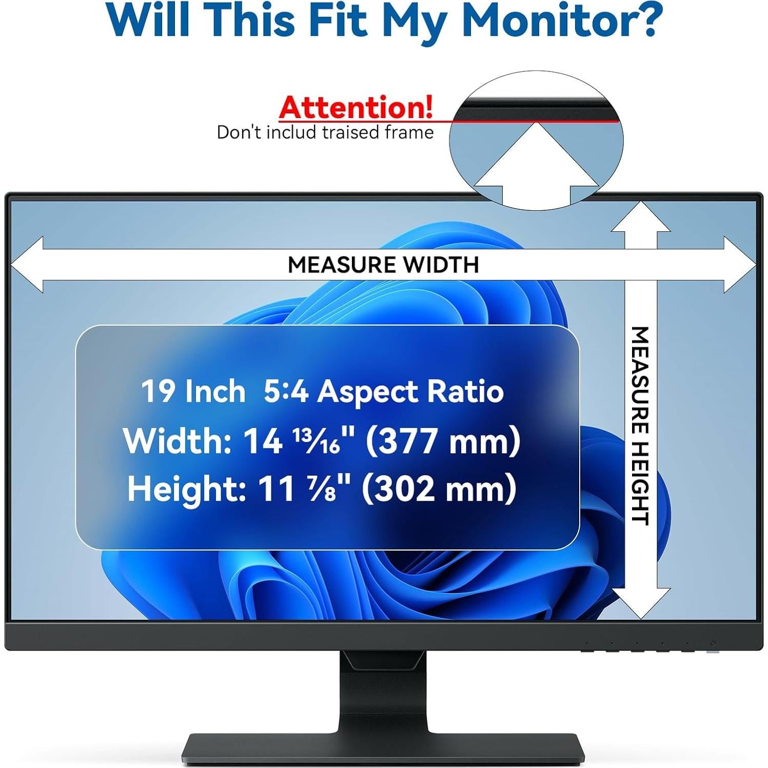 Filtro de Pantalla de Privacidad IPROKKO 19" 5:4 Anti Luz Azul