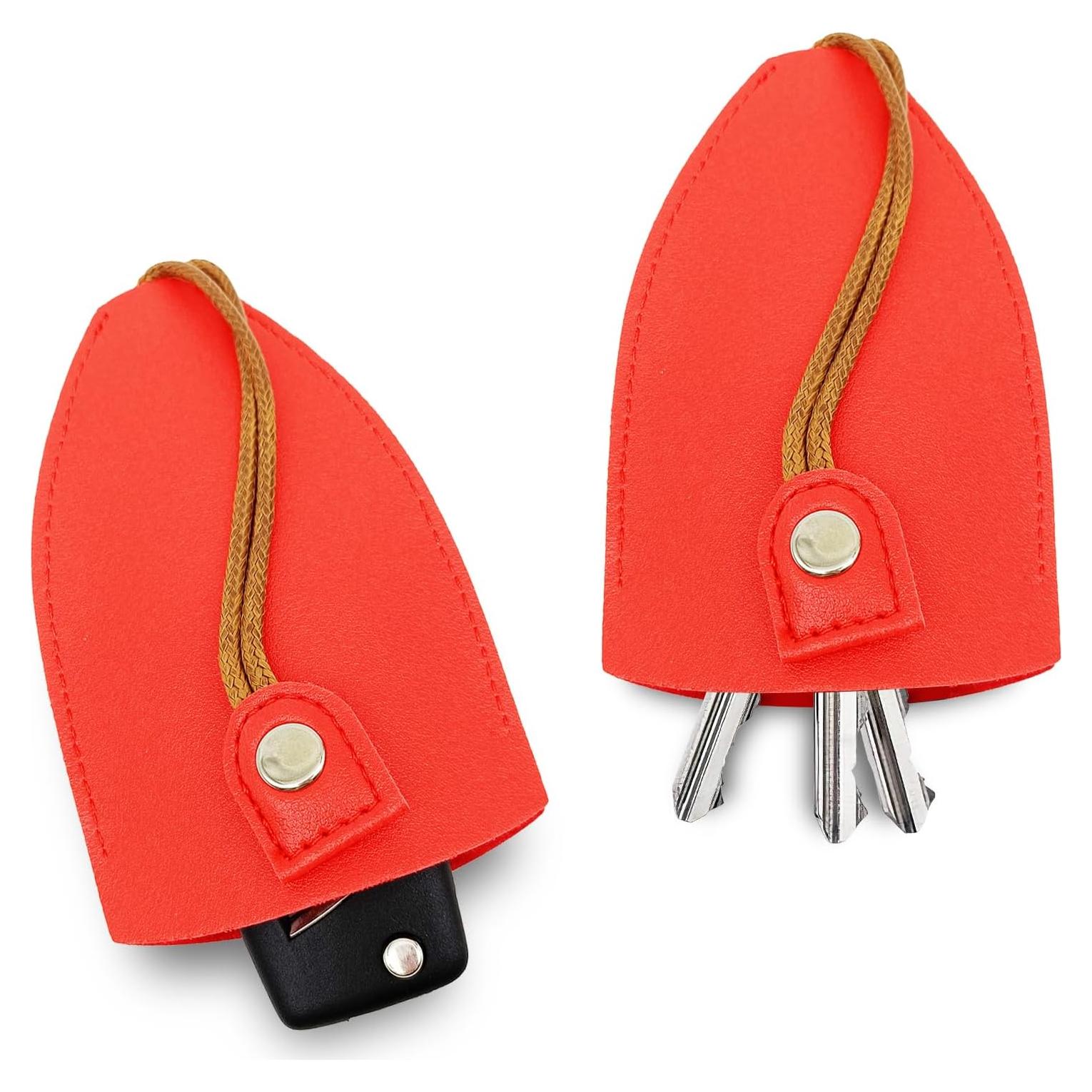 Funda de Llave Extraíble Vrasly Rojo - Cuero PU Universal