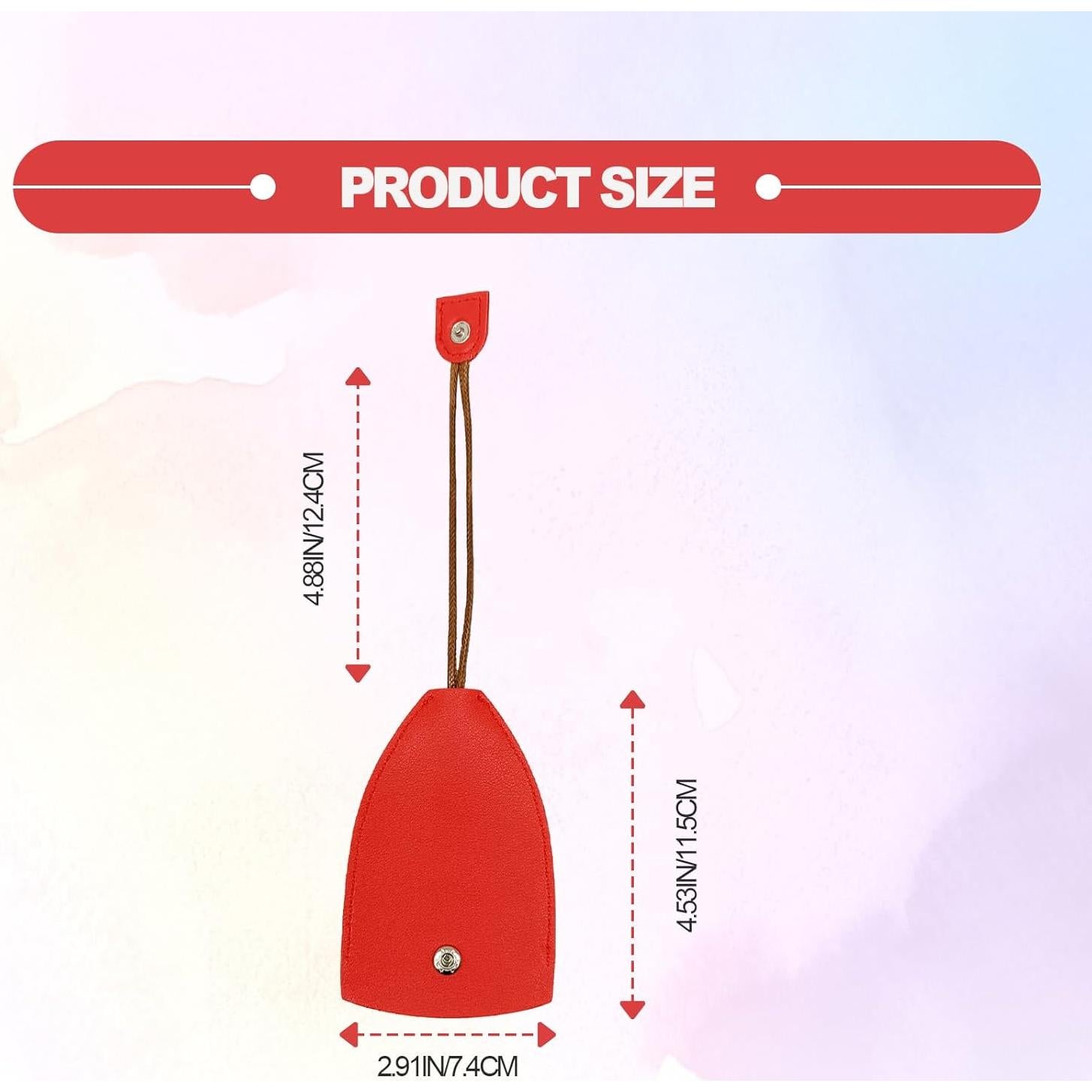 Funda de Llave Extraíble Vrasly Rojo - Cuero PU Universal