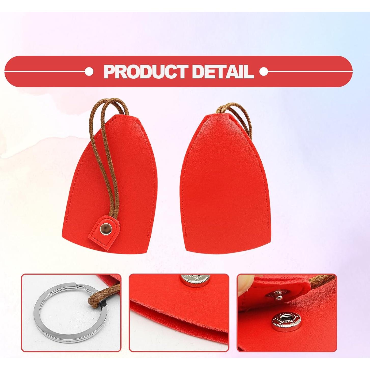 Funda de Llave Extraíble Vrasly Rojo - Cuero PU Universal