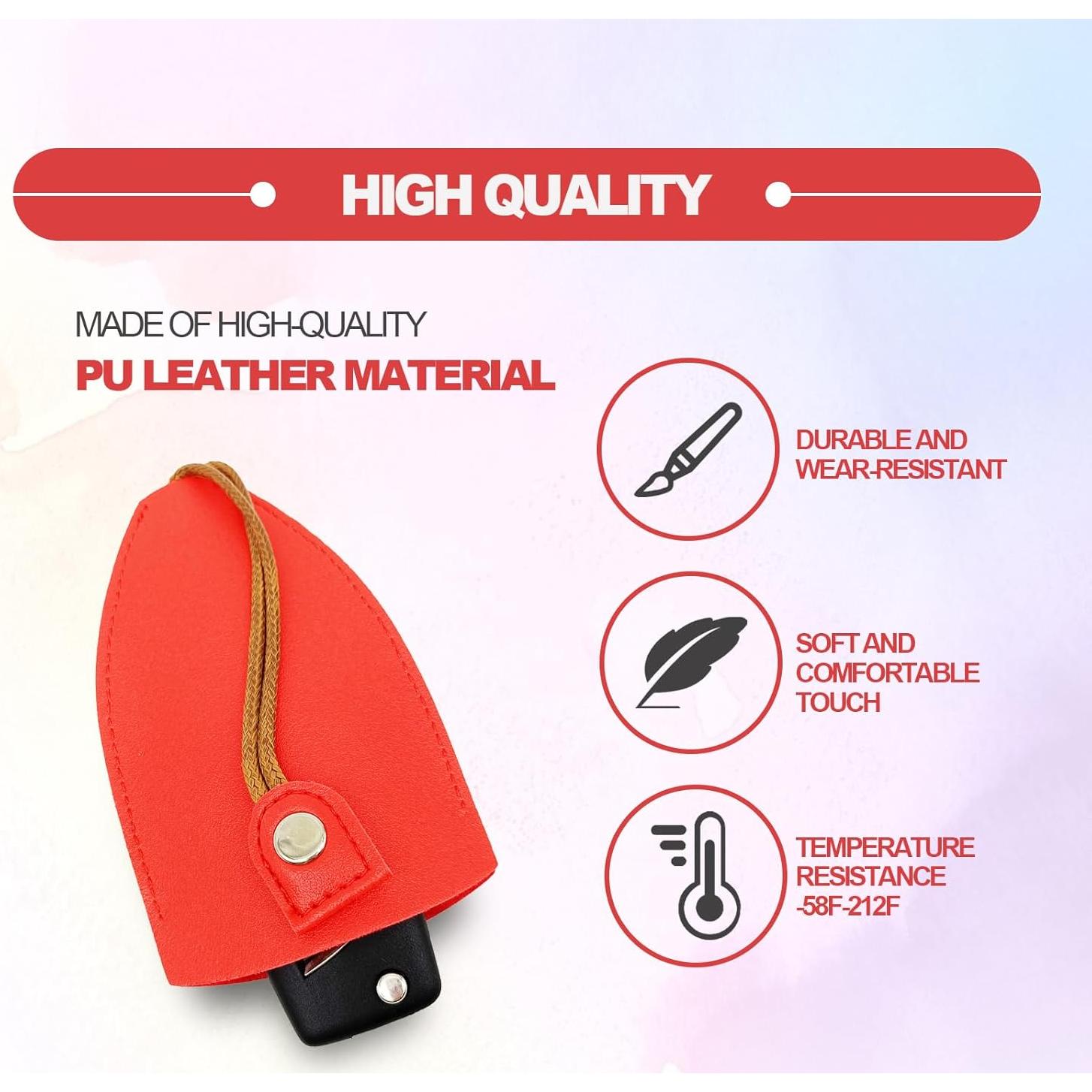 Funda de Llave Extraíble Vrasly Rojo - Cuero PU Universal