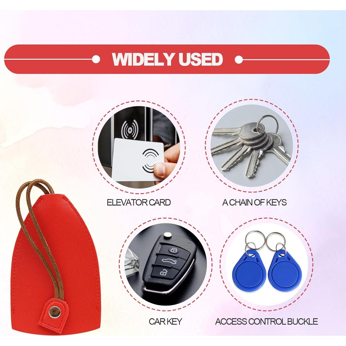 Funda de Llave Extraíble Vrasly Rojo - Cuero PU Universal