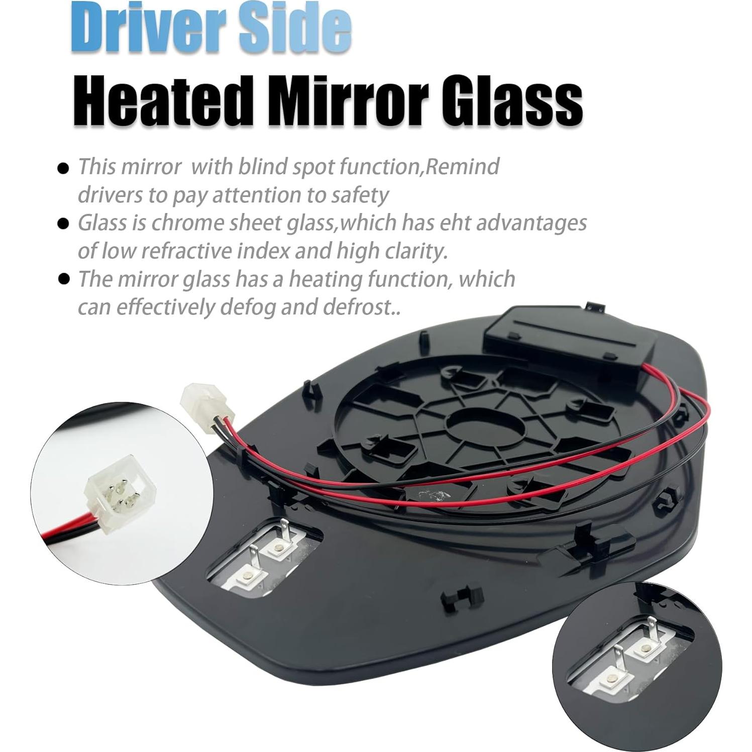 Cristal Espejo Lateral Izquierdo MENGYUCAR 2009-2014 Cadillac