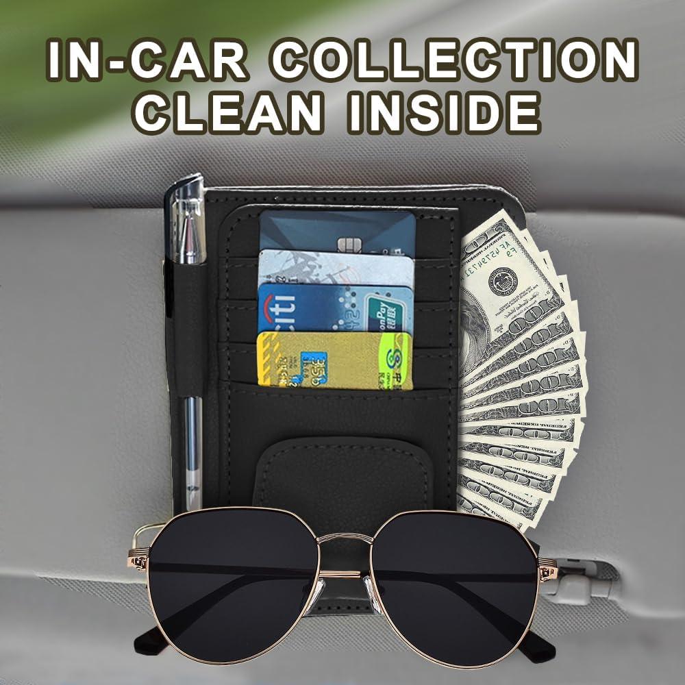 Organizador de Visera de Auto Lecctso - Bolsa de Almacenamiento Negro