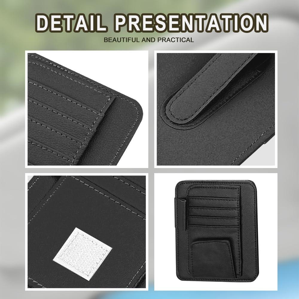 Organizador de Visera de Auto Lecctso - Bolsa de Almacenamiento Negro