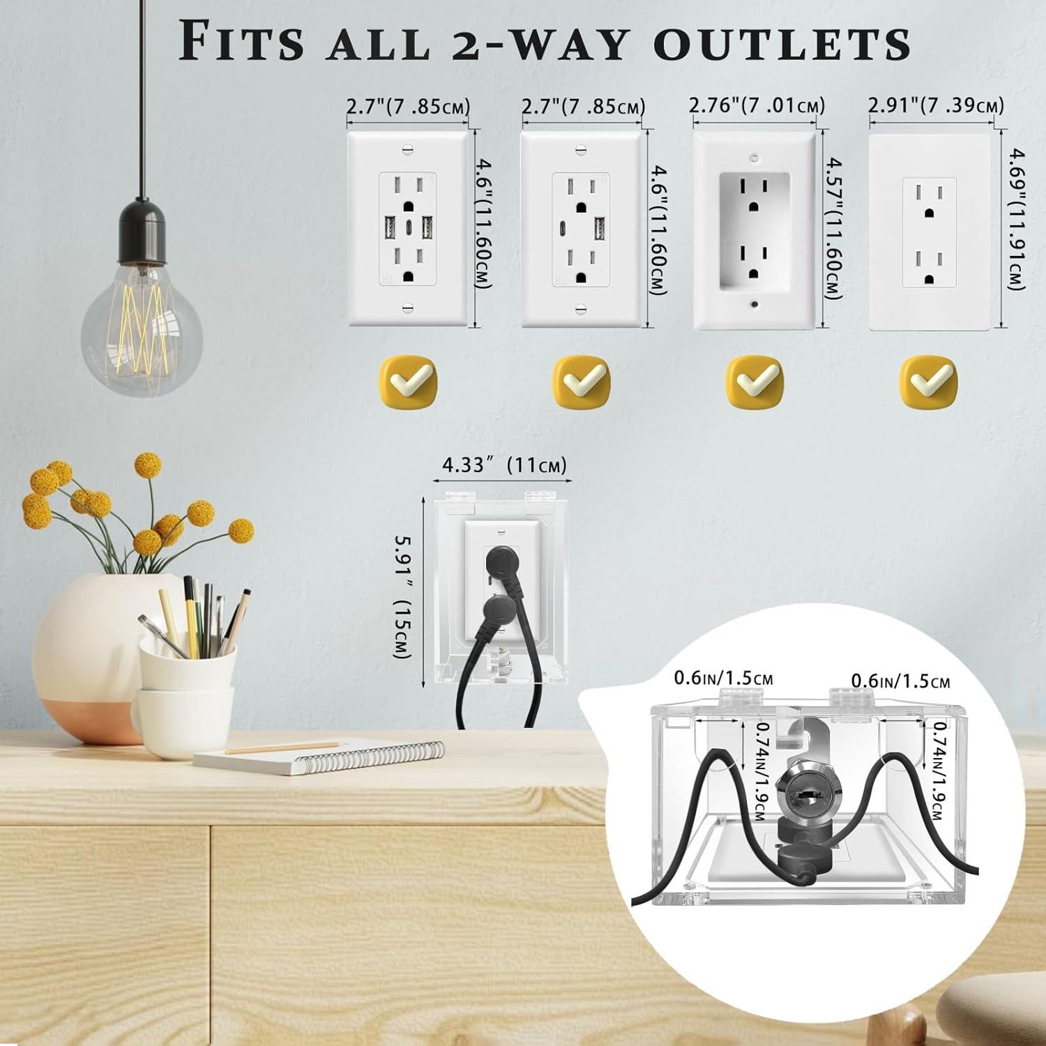 Caja de Seguridad para Enchufes Eléctricos - Protección Infantil
