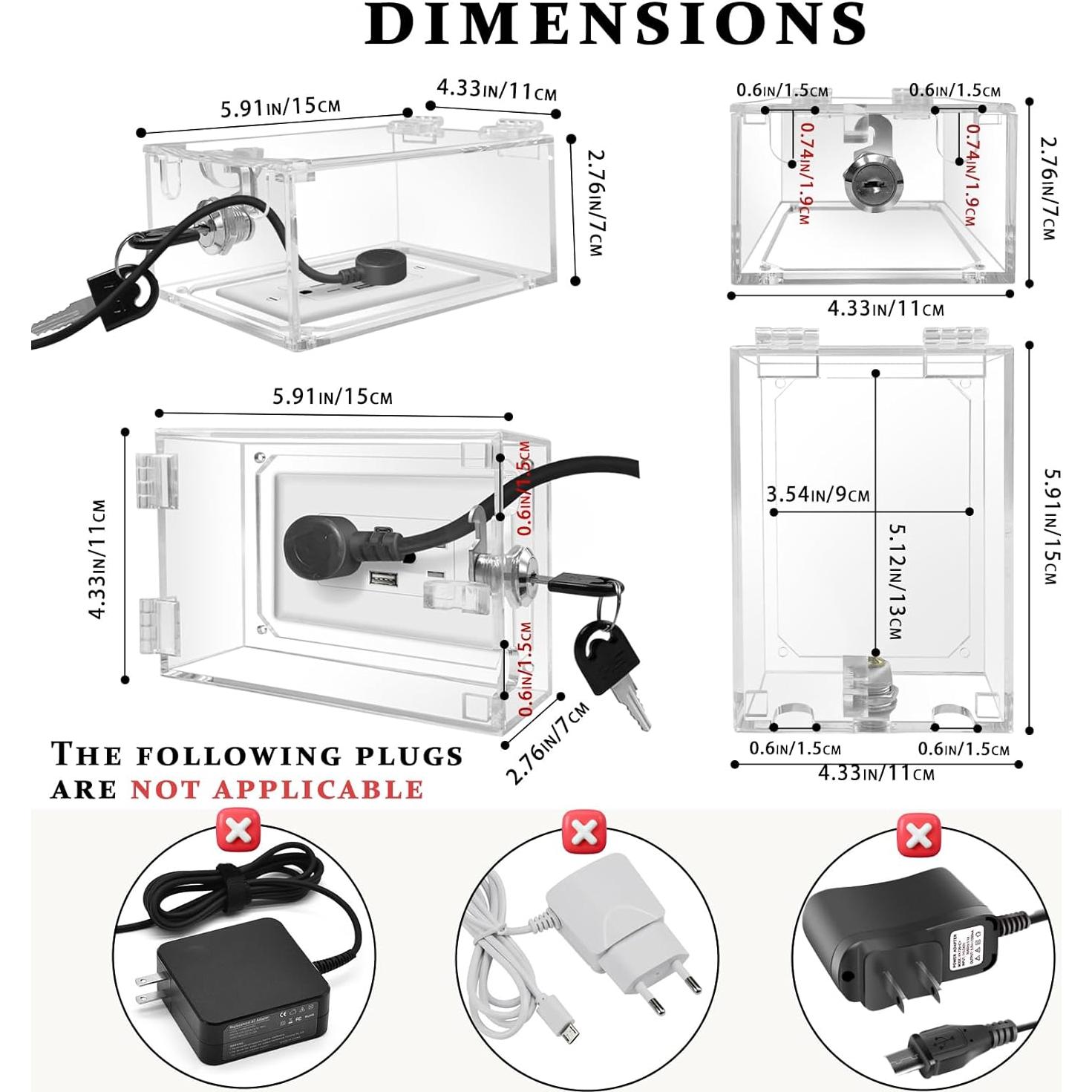Caja de Seguridad para Enchufes Eléctricos - Protección Infantil