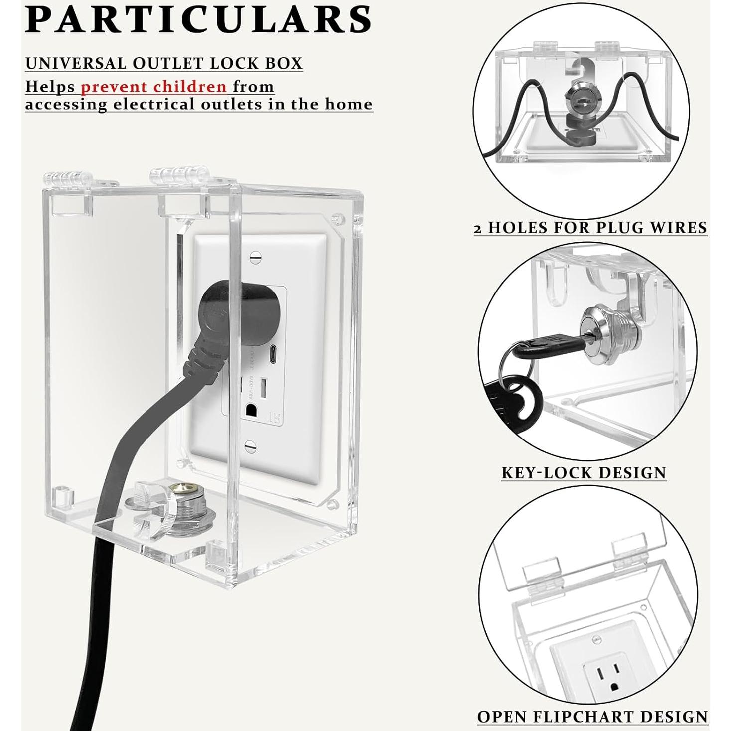Caja de Seguridad para Enchufes Eléctricos - Protección Infantil