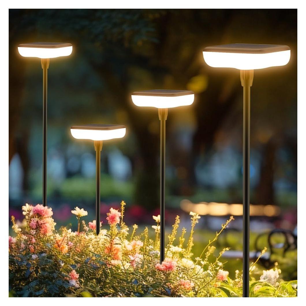Luces Solares para Jardín Ainostone Paquete de 4 IP65 34LM
