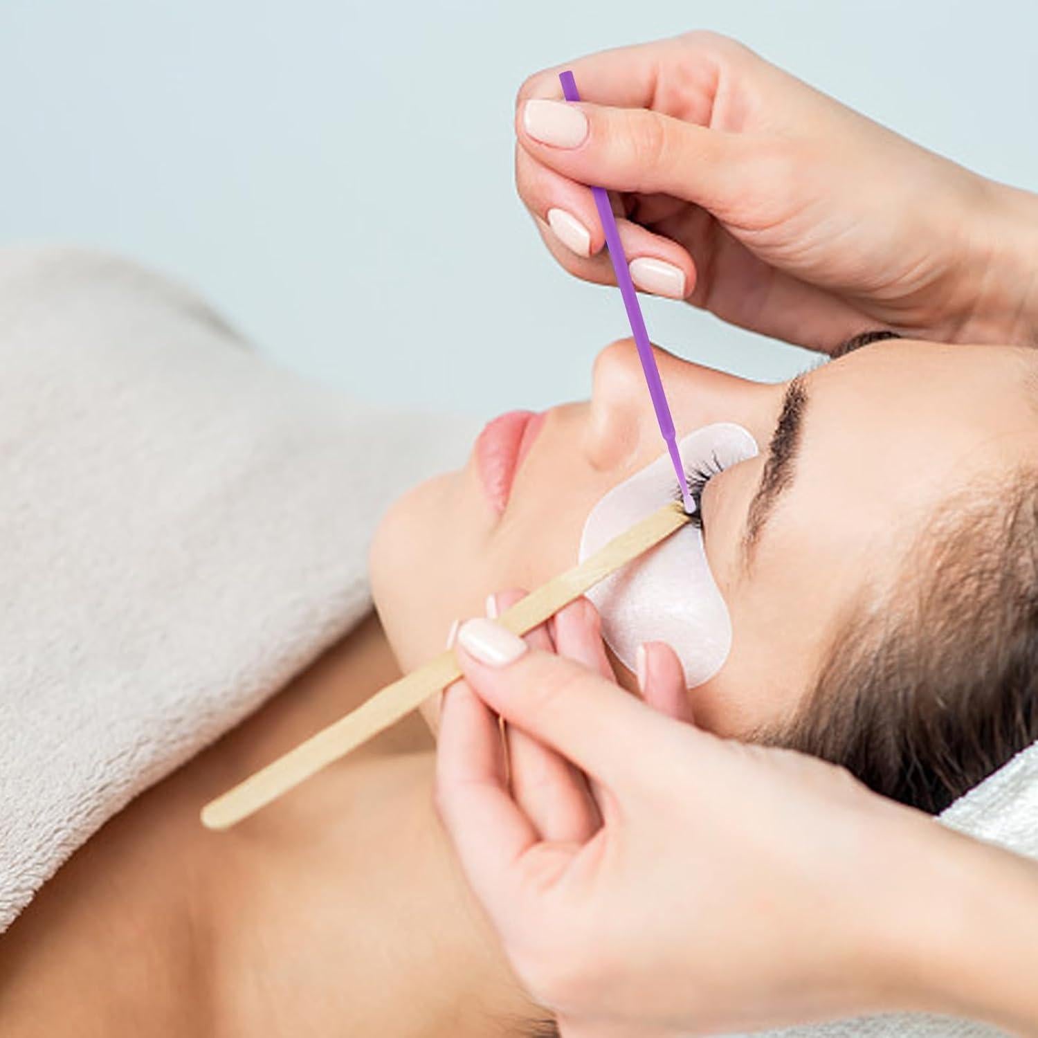 Tbestmax 1200 Pcs Bastones Micro Aplicadores Desechables para Pestañas