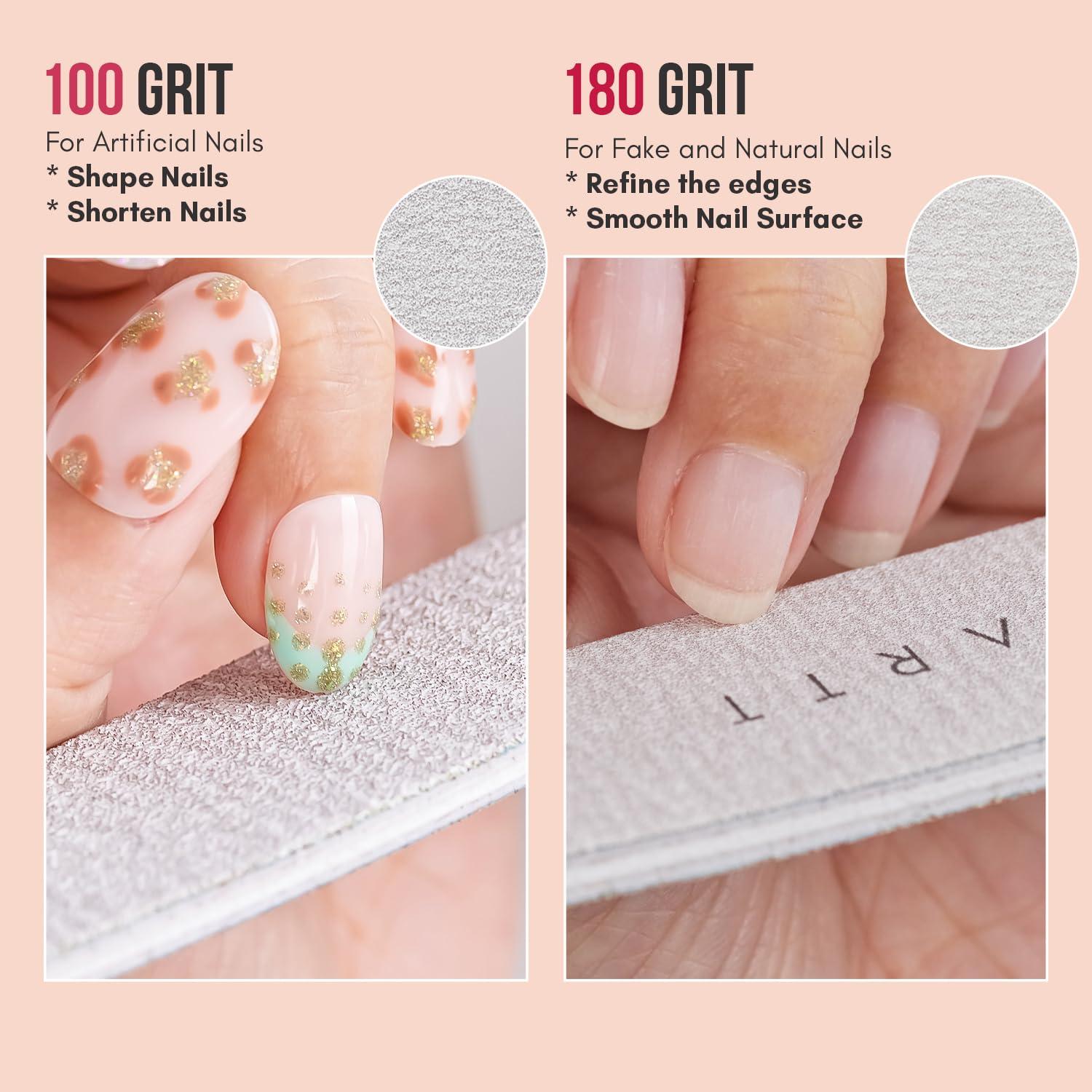 Lima de Uñas Makartt 2pcs Cebra 100/180 Granos Profesional