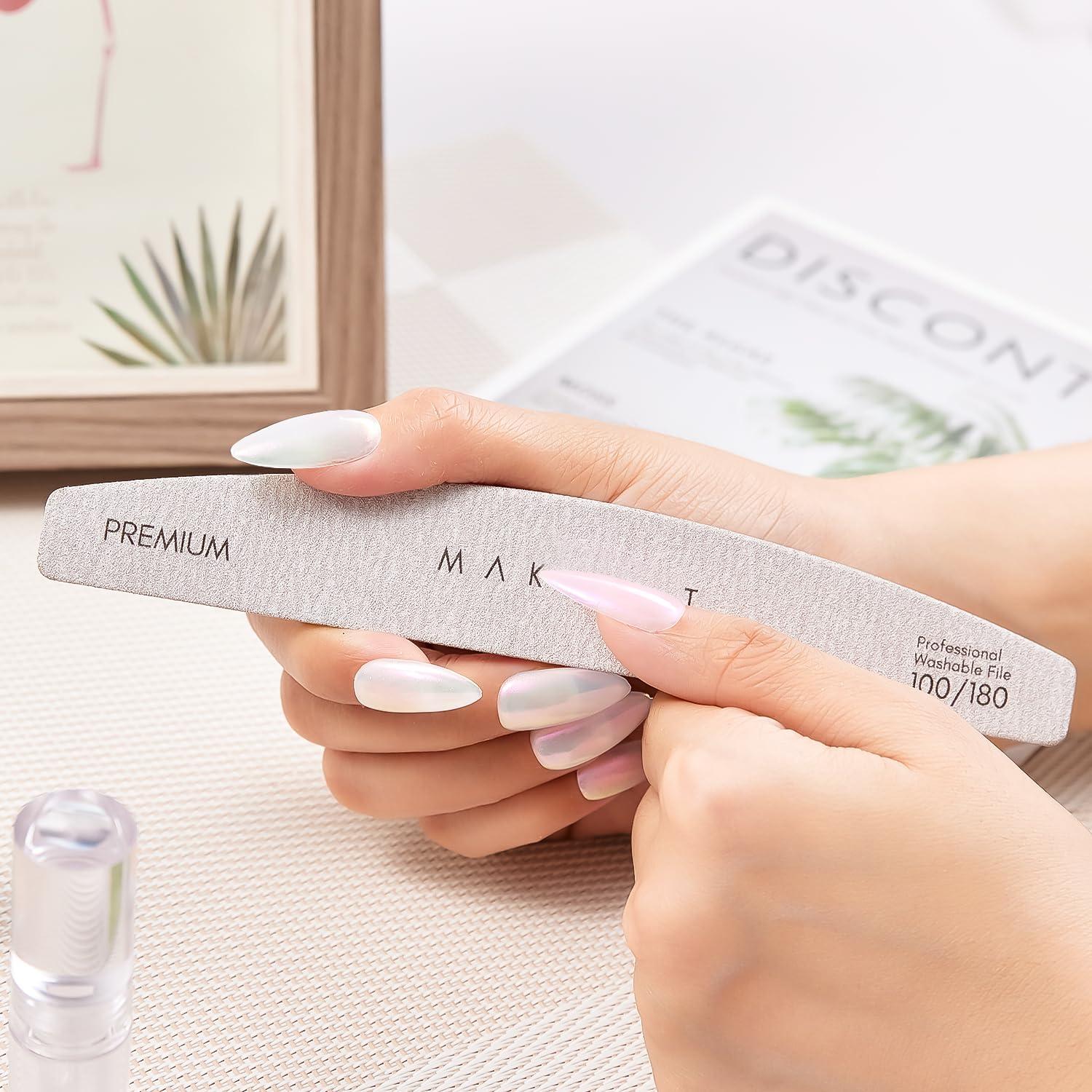 Lima de Uñas Makartt 2pcs Cebra 100/180 Granos Profesional