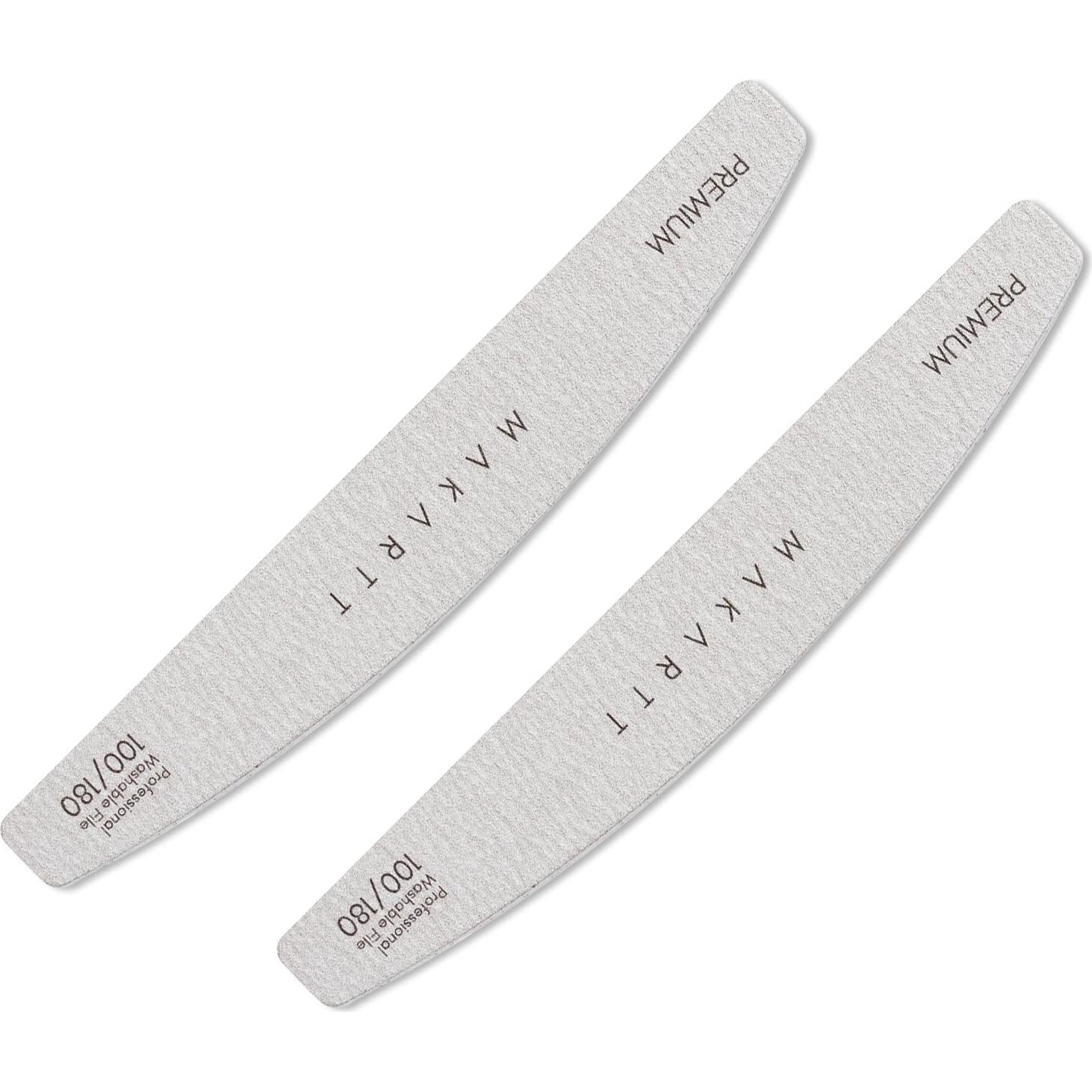 Lima de Uñas Makartt 2pcs Cebra 100/180 Granos Profesional