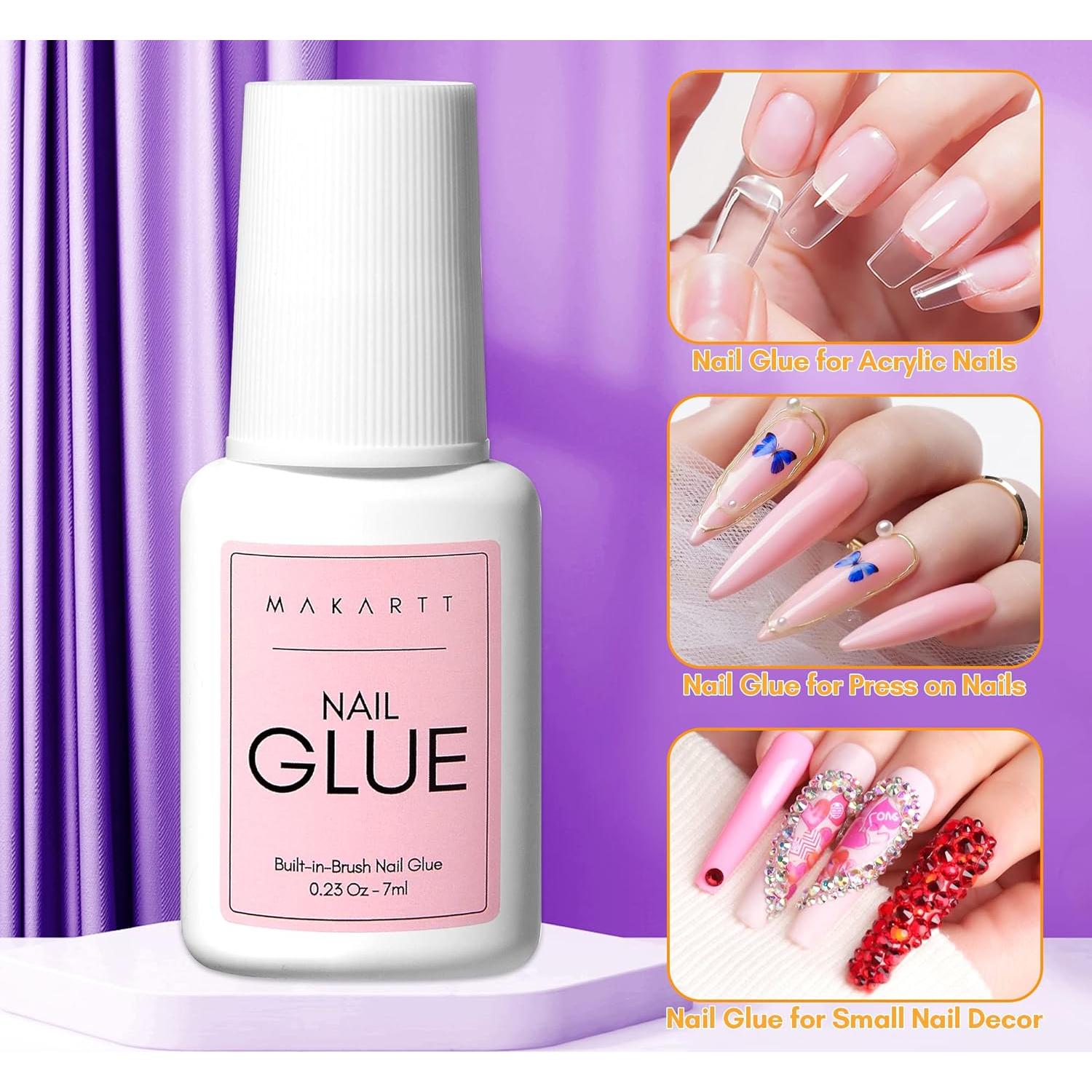 Kit de Pegamento y Removedor para Uñas Makartt 7ML + 10ML