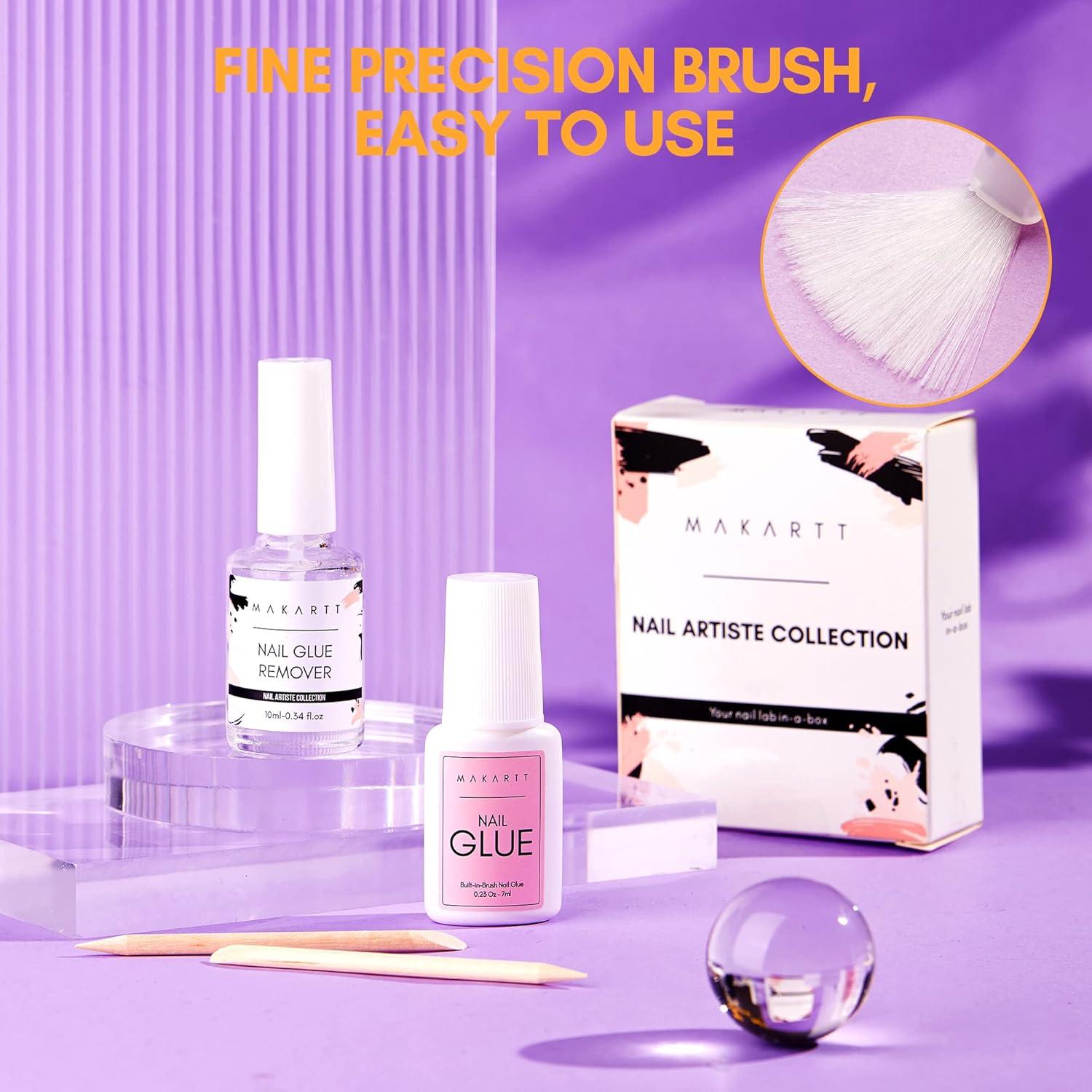 Kit de Pegamento y Removedor para Uñas Makartt 7ML + 10ML