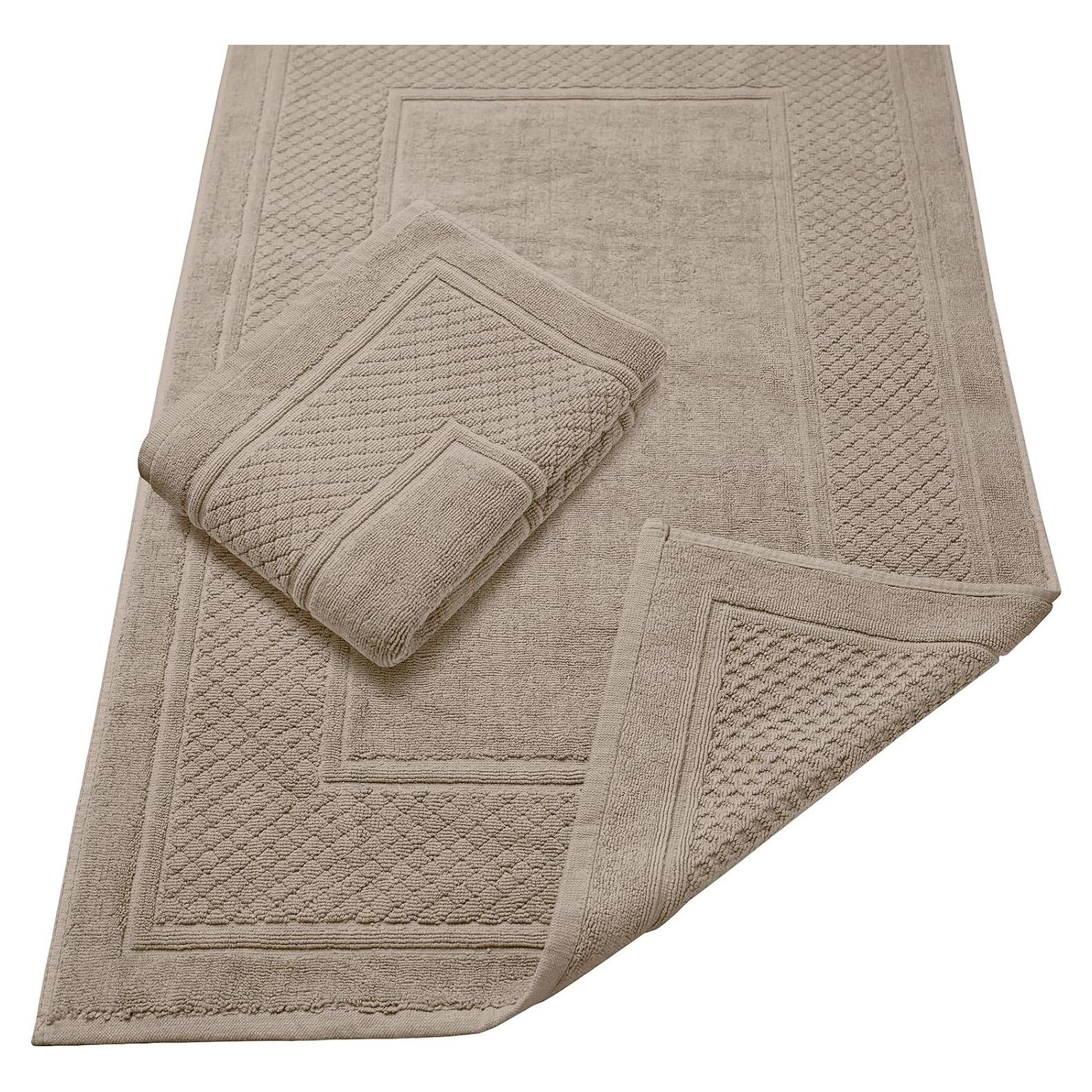 Alfombrillas de Baño Avalon Beige - Juego de 2 Algodón 900 GSM