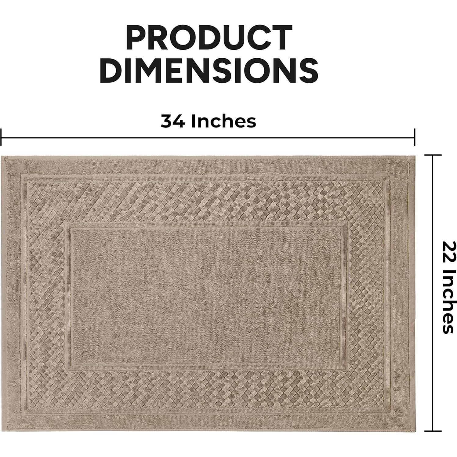 Alfombrillas de Baño Avalon Beige - Juego de 2 Algodón 900 GSM