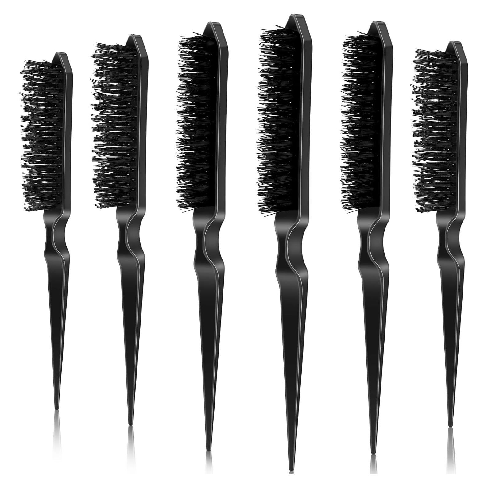 Set de 6 Cepillos de Teasing Yaomiao para Cabello Fino Negro