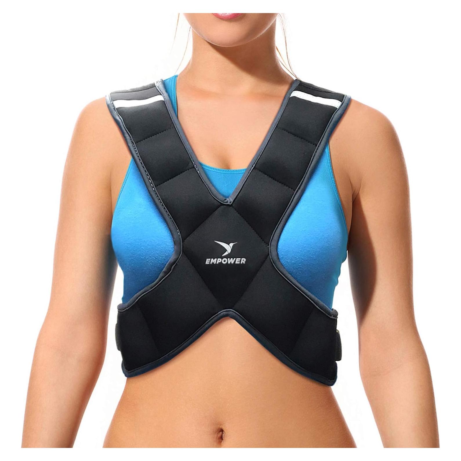 Chaleco con peso Empower para mujeres - 3,63 kg - Negro