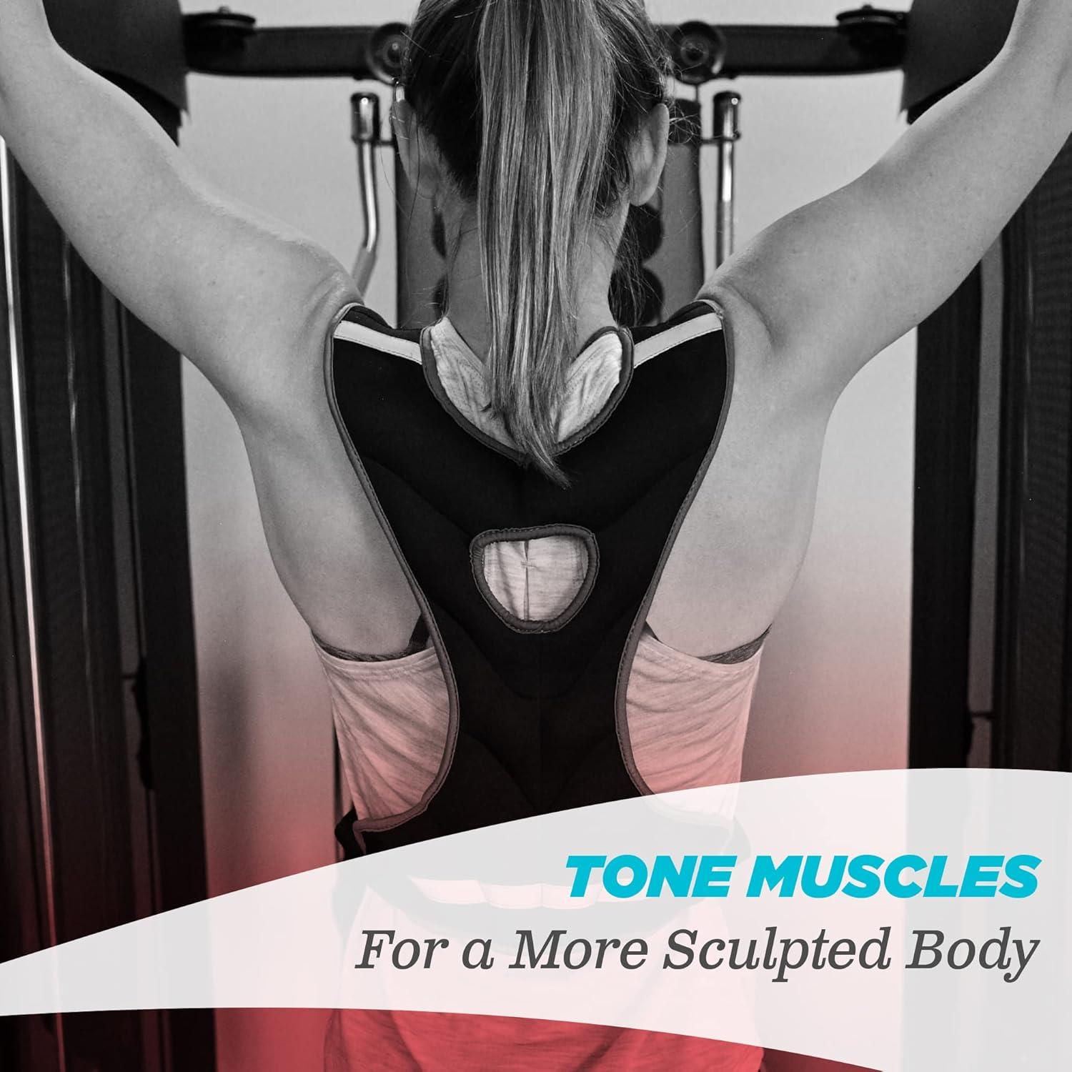 Chaleco con peso Empower para mujeres - 3,63 kg - Negro