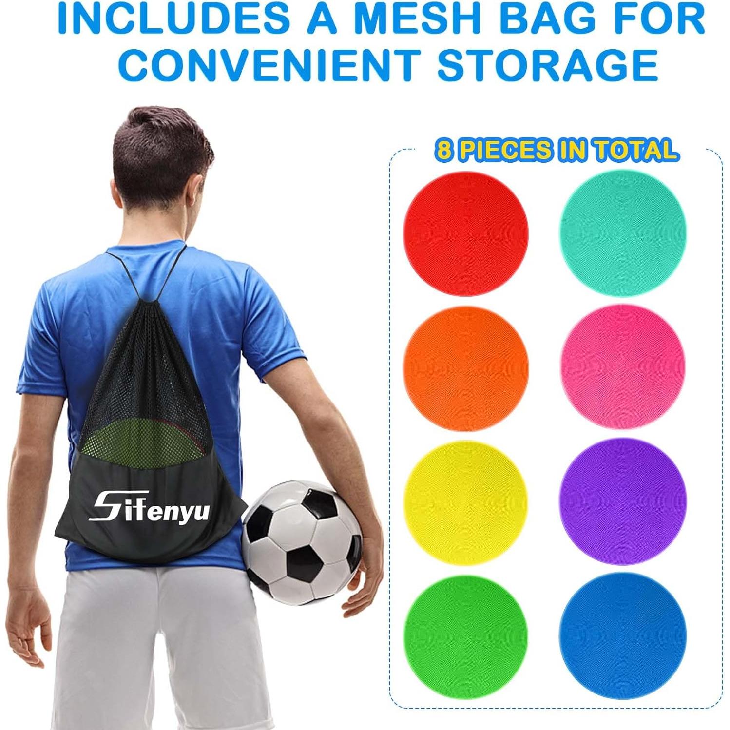 Marcadores de Puntos de Polietileno SIFENYU 23 cm 8 Colores