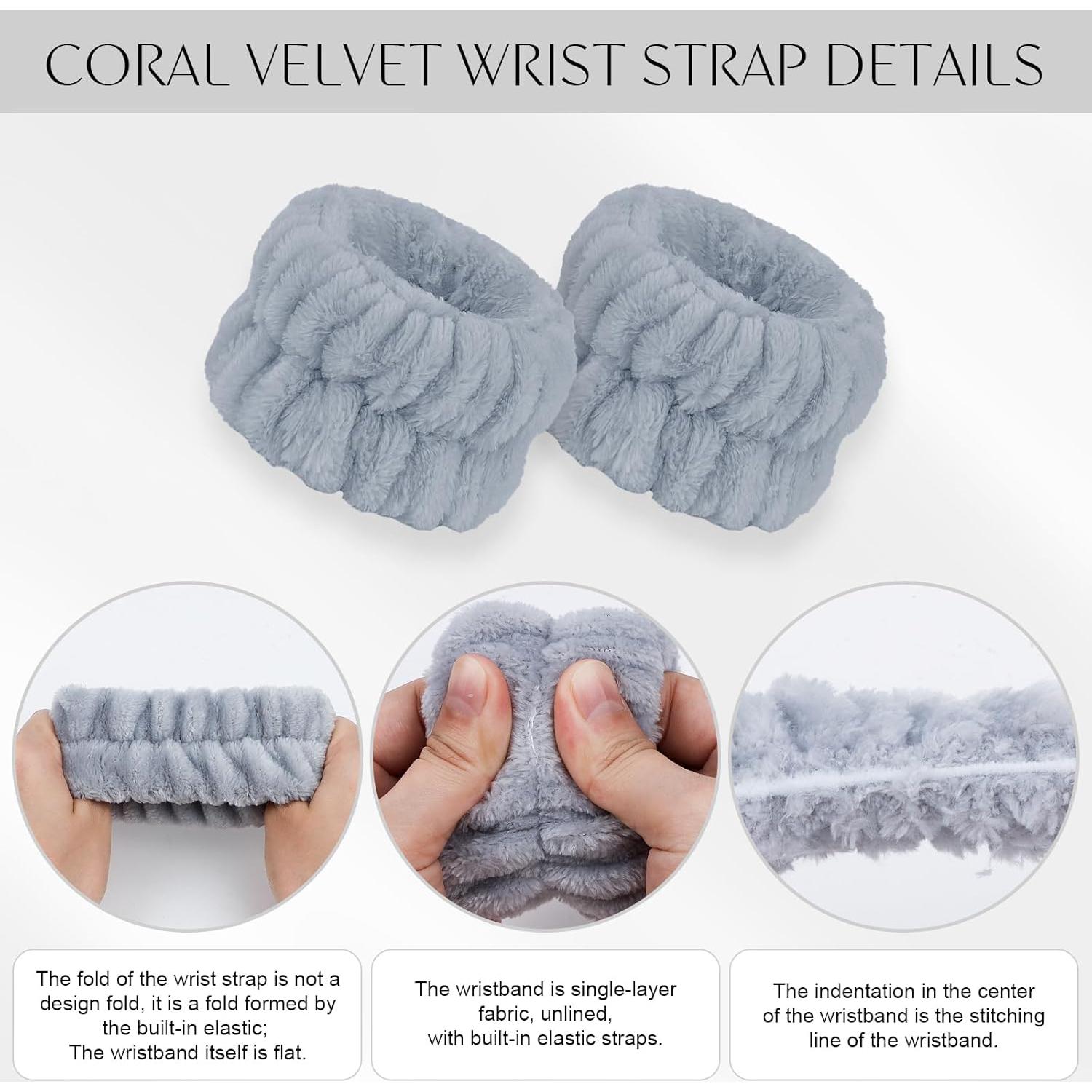 CAVETEE Set de 3 Bandas de Cabeza y 6 Muñequera Absorbente