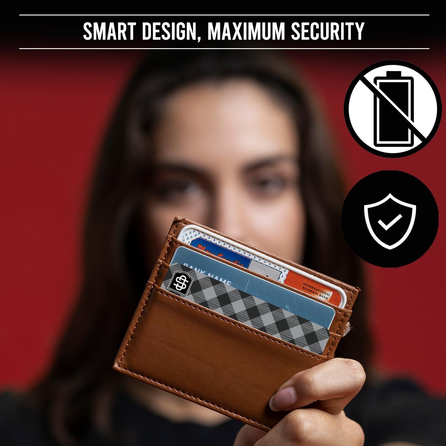 Tarjetas Bloqueadoras RFID Cryptid CS001 - 4 Unidades Cuadros Negros