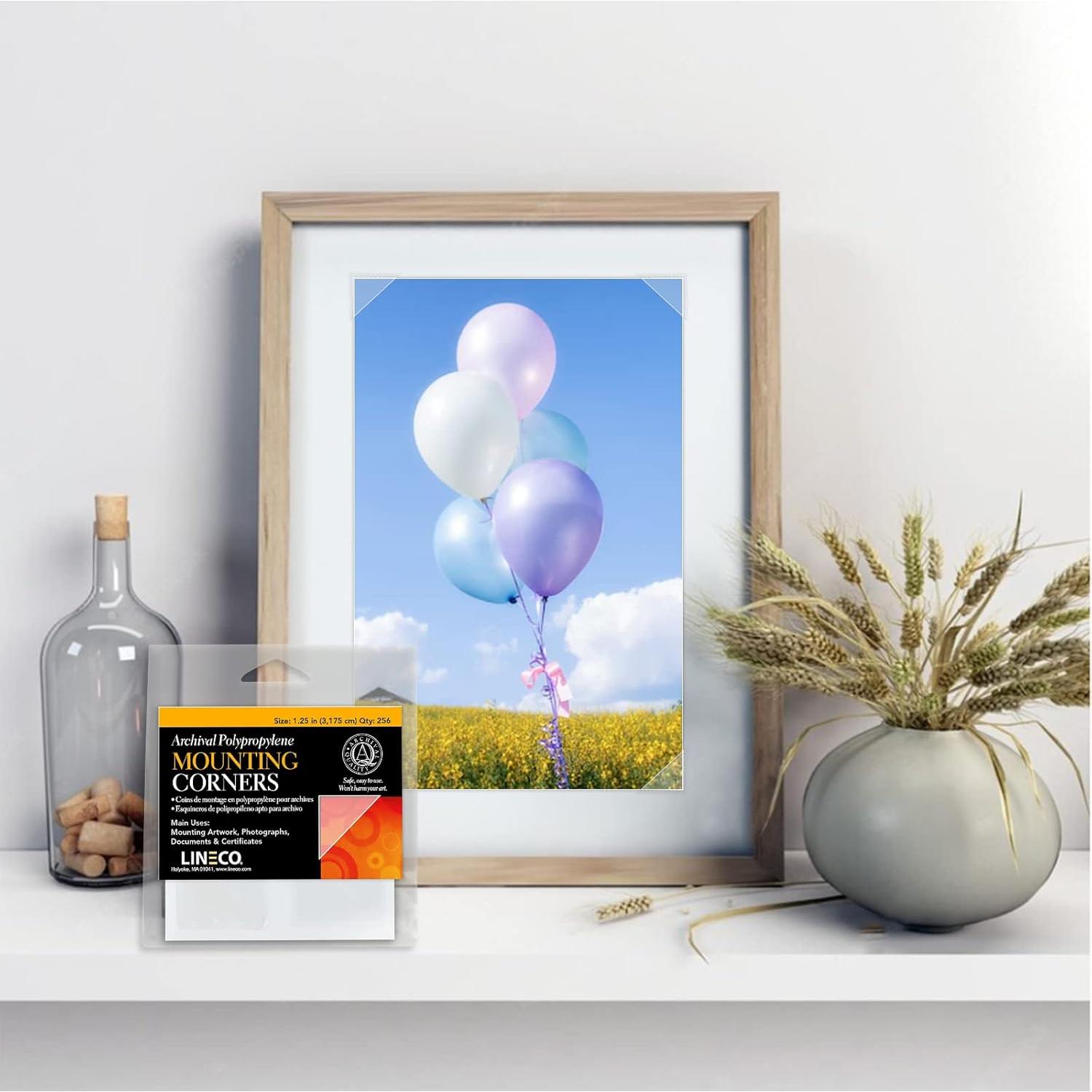 Esquinas de Montaje Archival Lineco 31.75 mm, 256 Unidades