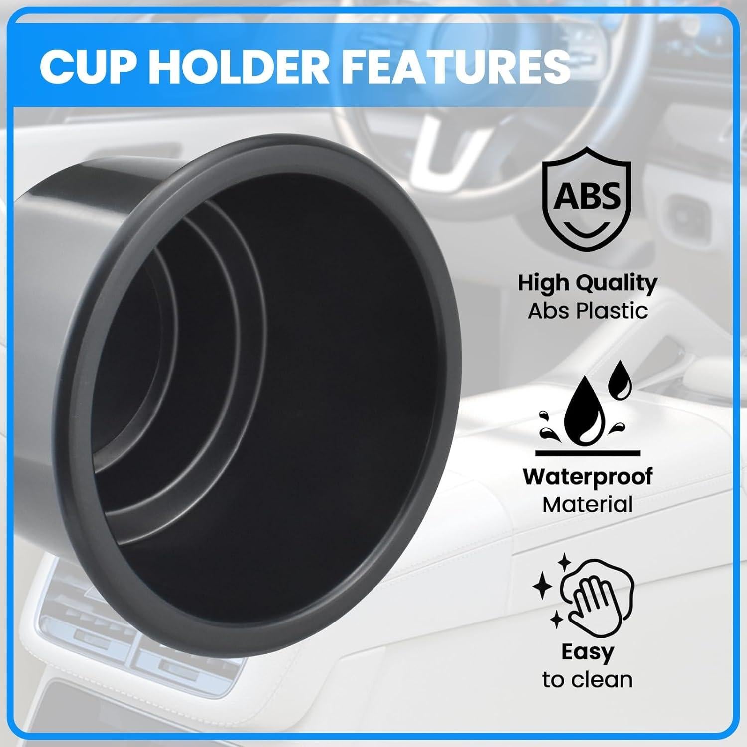 Soporte para Vaso Empotrado SDTC Tech - 2 Piezas, Plástico ABS