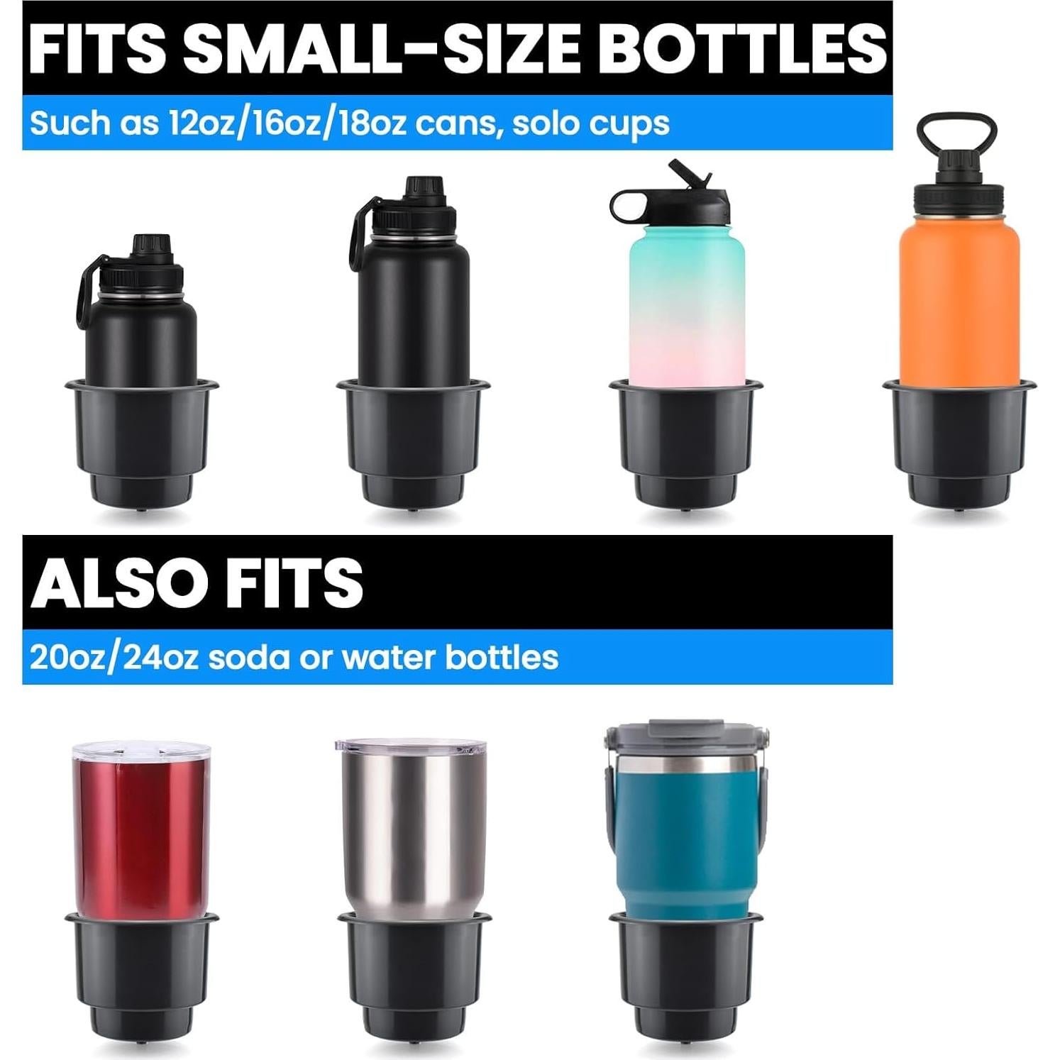 Soporte para Vaso Empotrado SDTC Tech - 2 Piezas, Plástico ABS