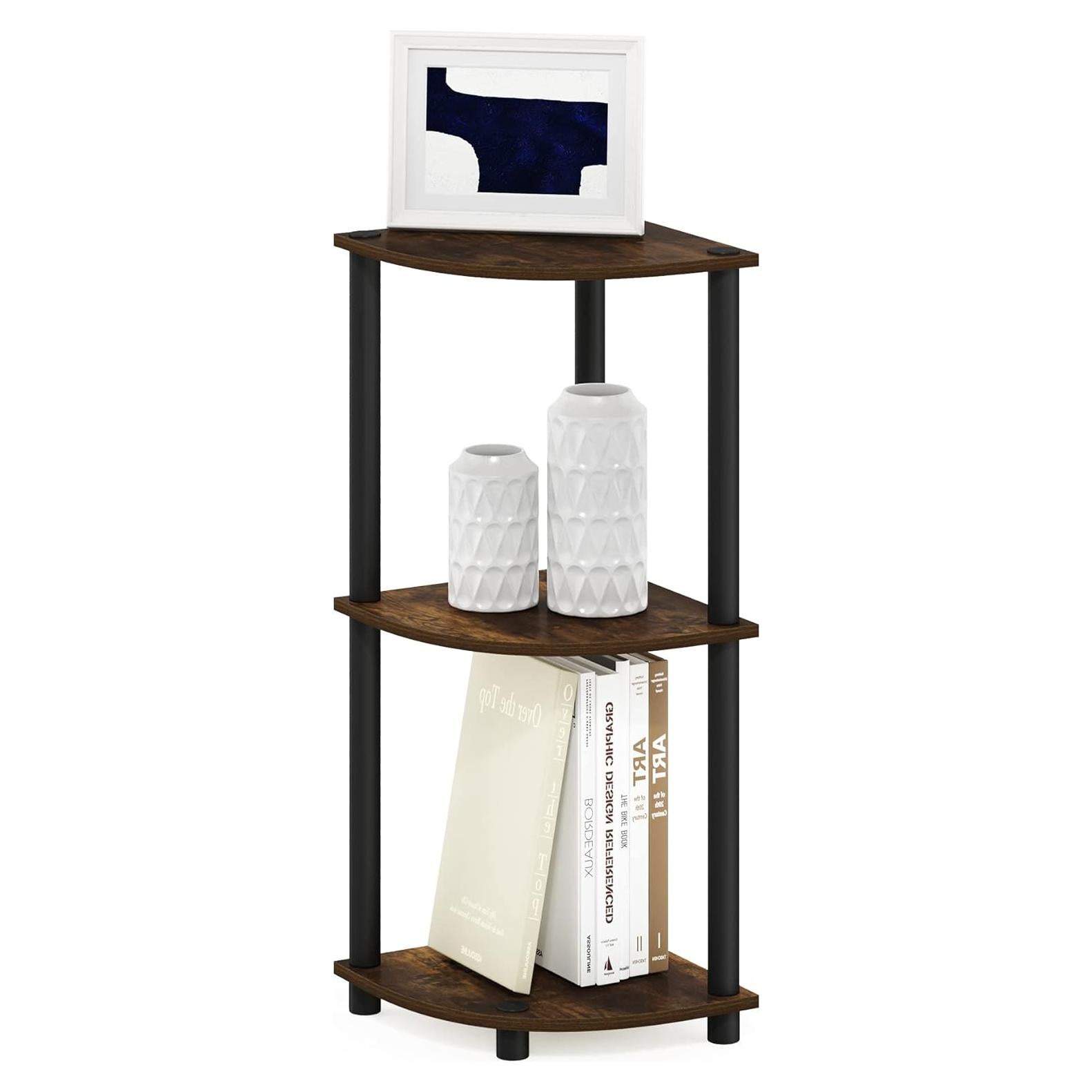 Estante de Esquina Reversible Furinno Turn-N-Tube 3 Niveles