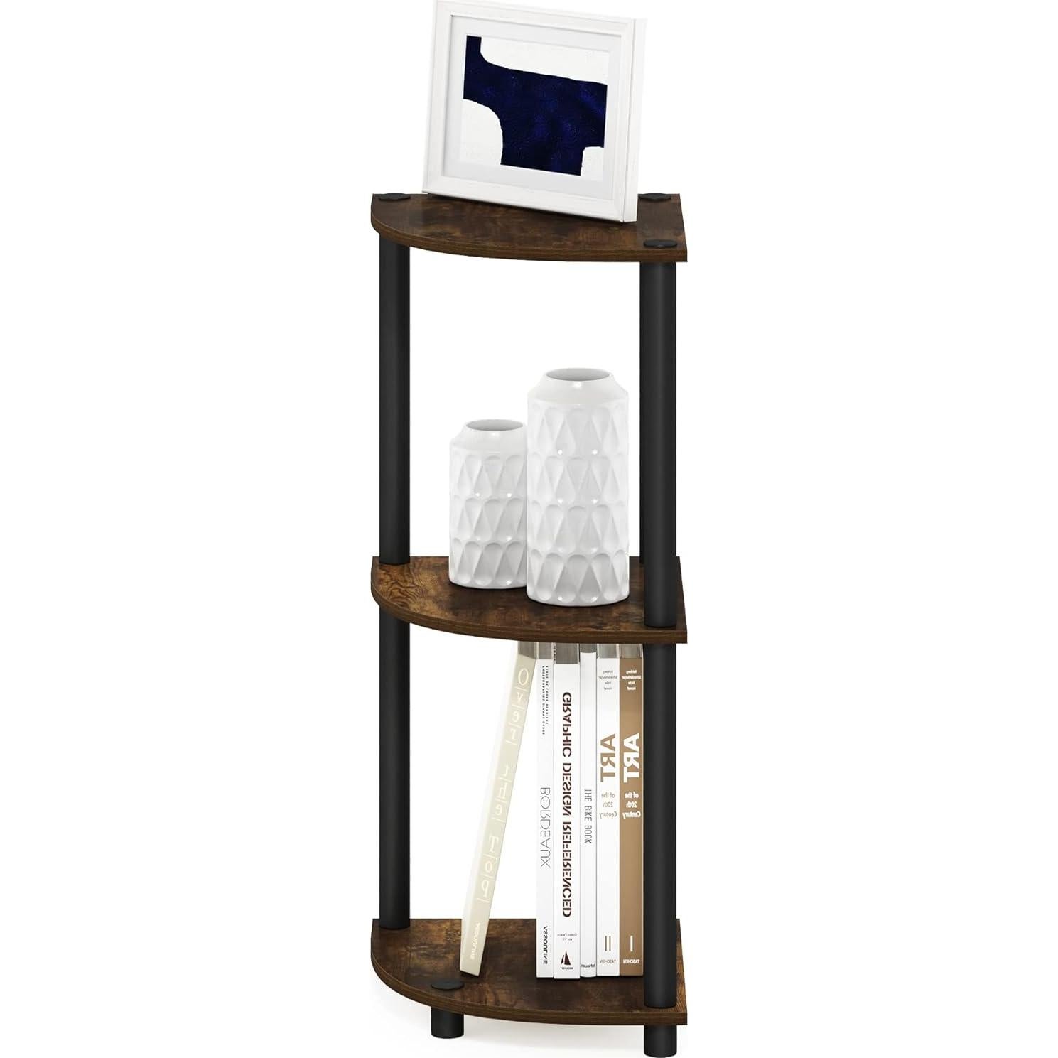 Estante de Esquina Reversible Furinno Turn-N-Tube 3 Niveles