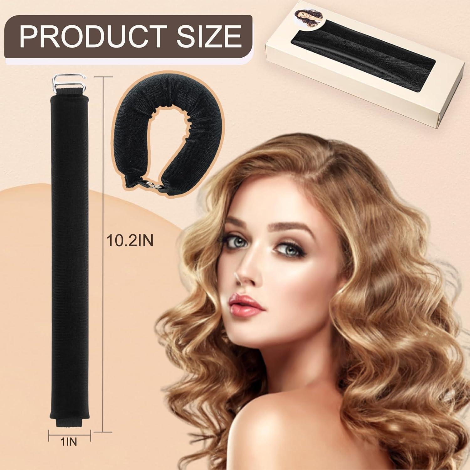 Juego de Rizador de Cabello Sin Calor SOIDHSID Negro 24x9.5cm