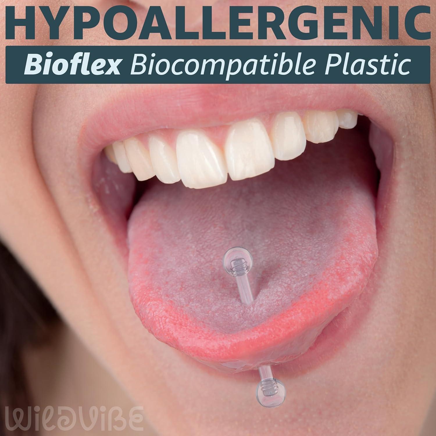 Anillos de pezón Bioflex hipoalergénicos 14g - 6 piezas