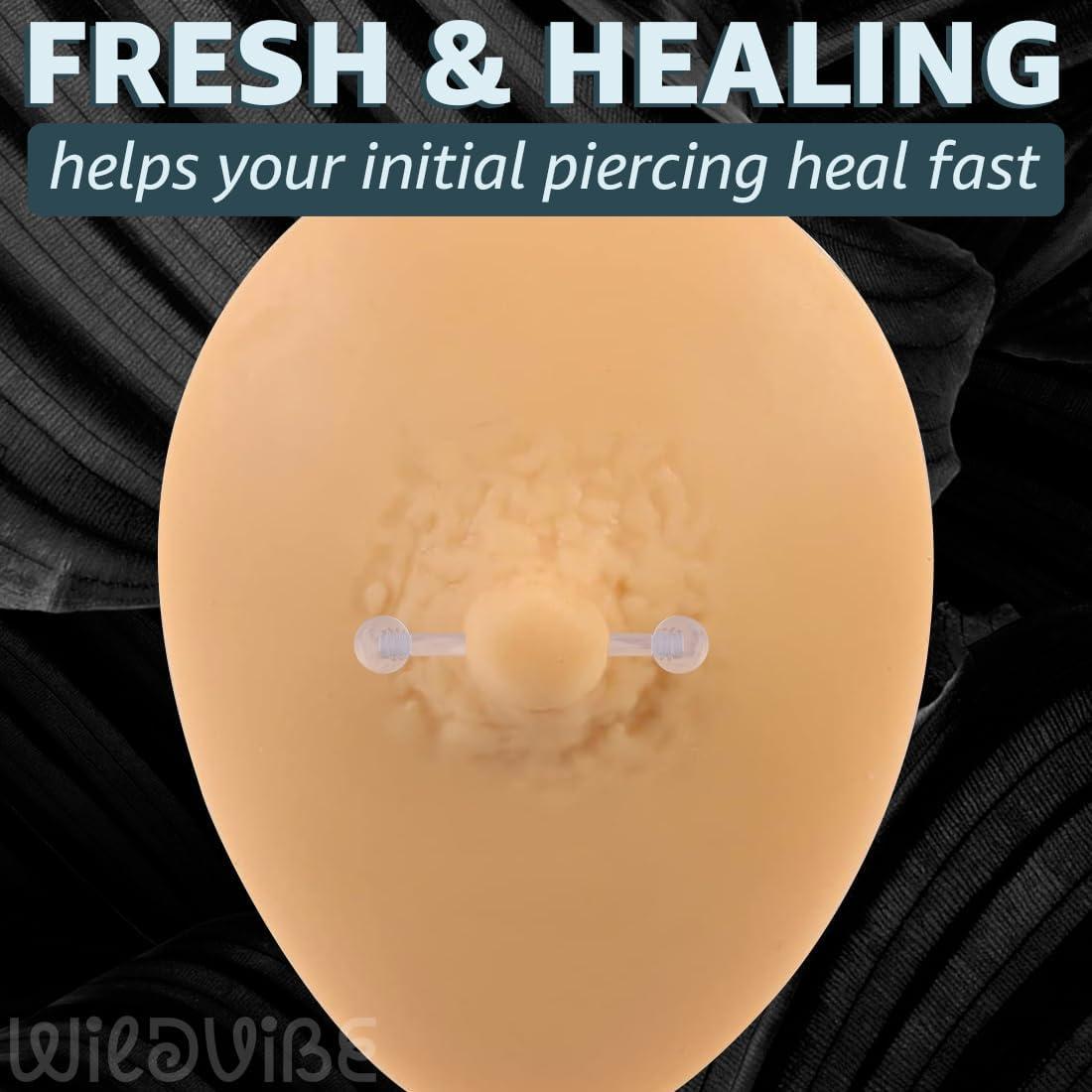 Anillos de pezón Bioflex hipoalergénicos 14g - 6 piezas