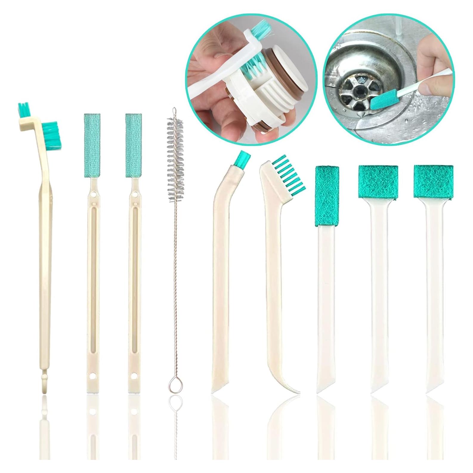 Conjunto de 9 Cepillos de Limpieza ELEMGULY para Grietas