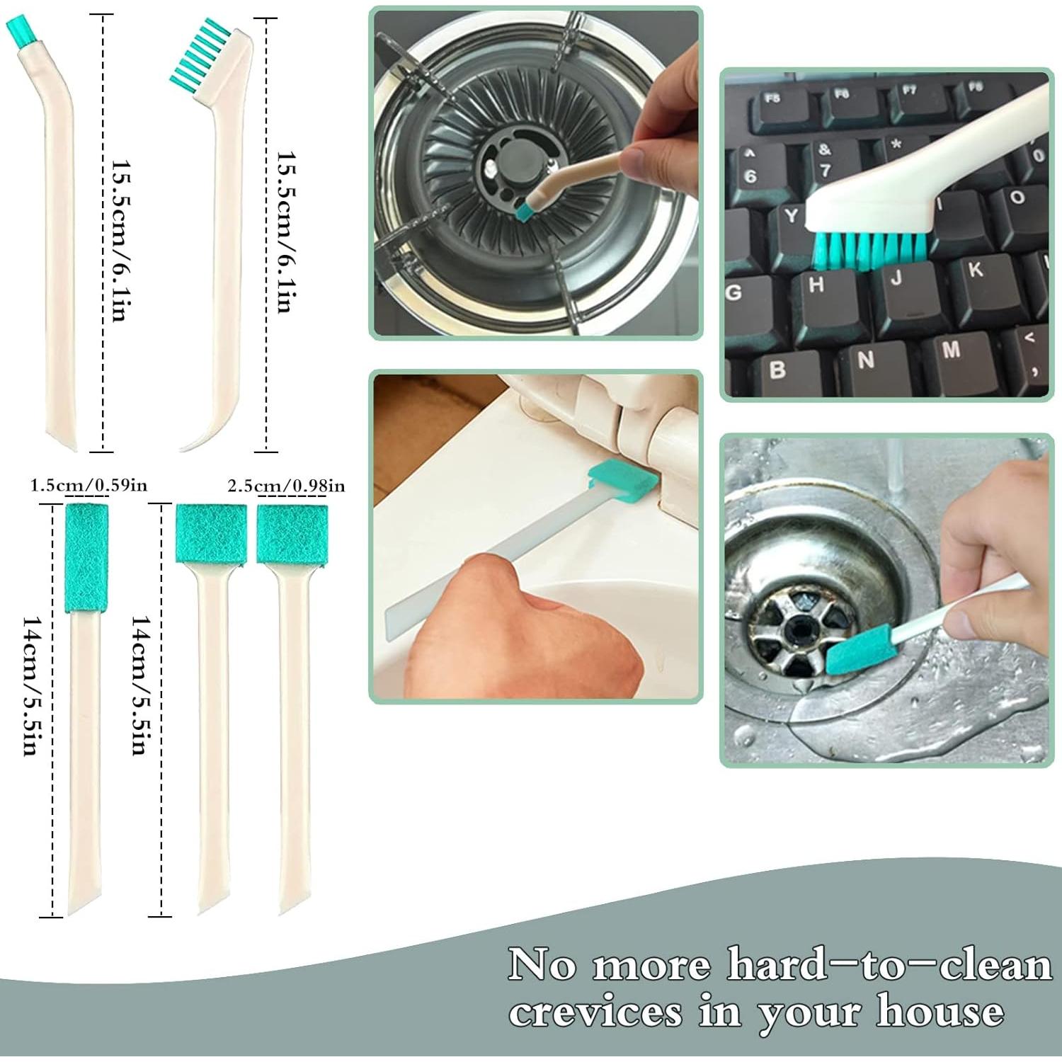 Conjunto de 9 Cepillos de Limpieza ELEMGULY para Grietas