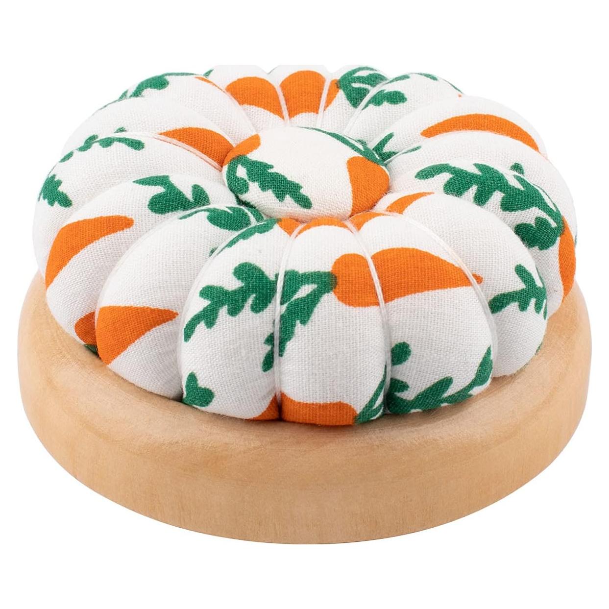 Almohadilla para Agujas Rolybag Patrón Zanahoria 6.6x6.5 cm