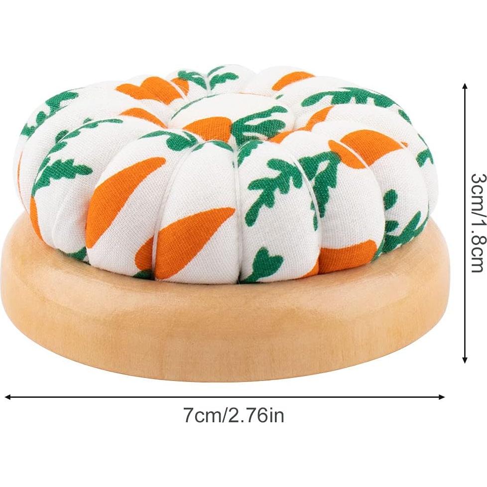 Almohadilla para Agujas Rolybag Patrón Zanahoria 6.6x6.5 cm