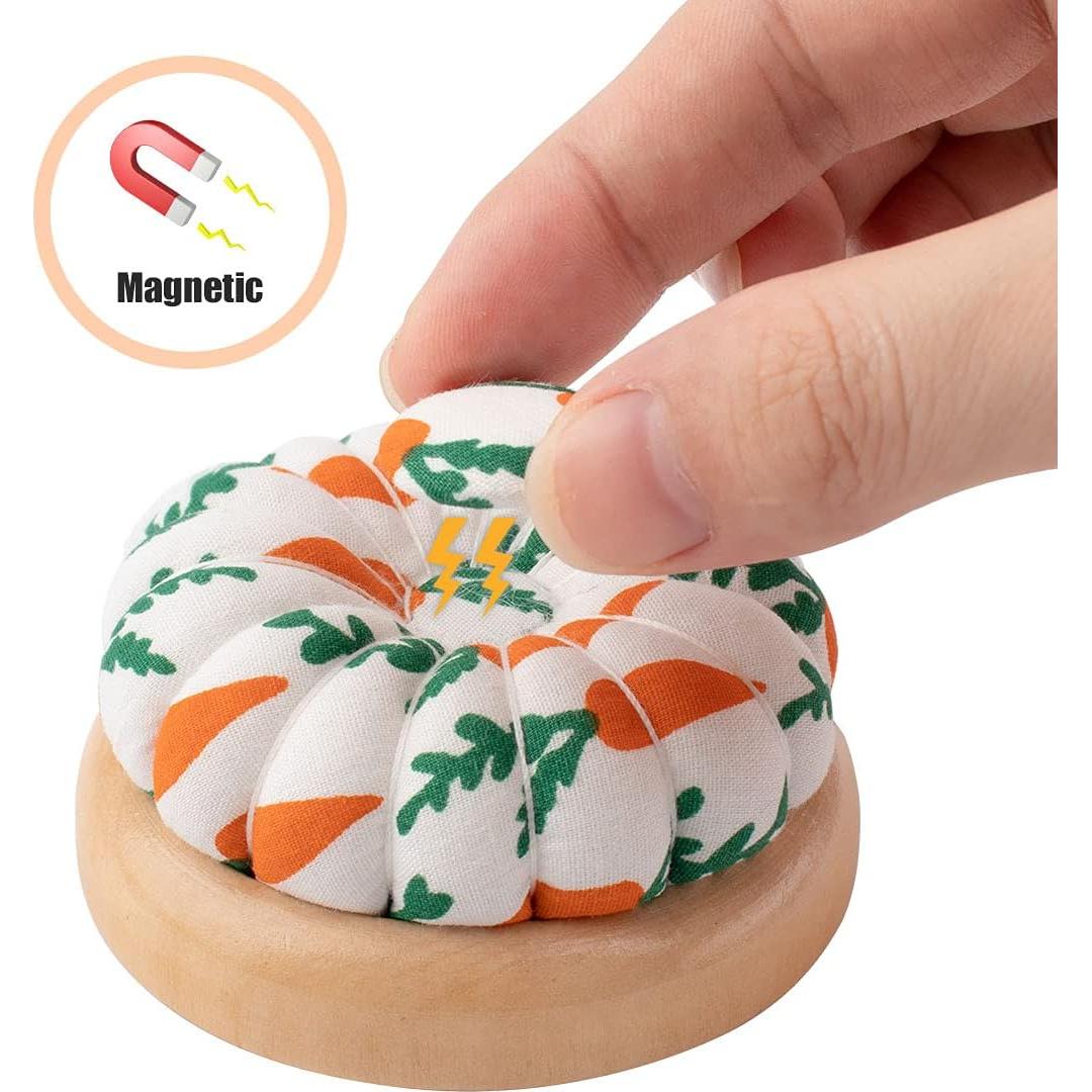 Almohadilla para Agujas Rolybag Patrón Zanahoria 6.6x6.5 cm