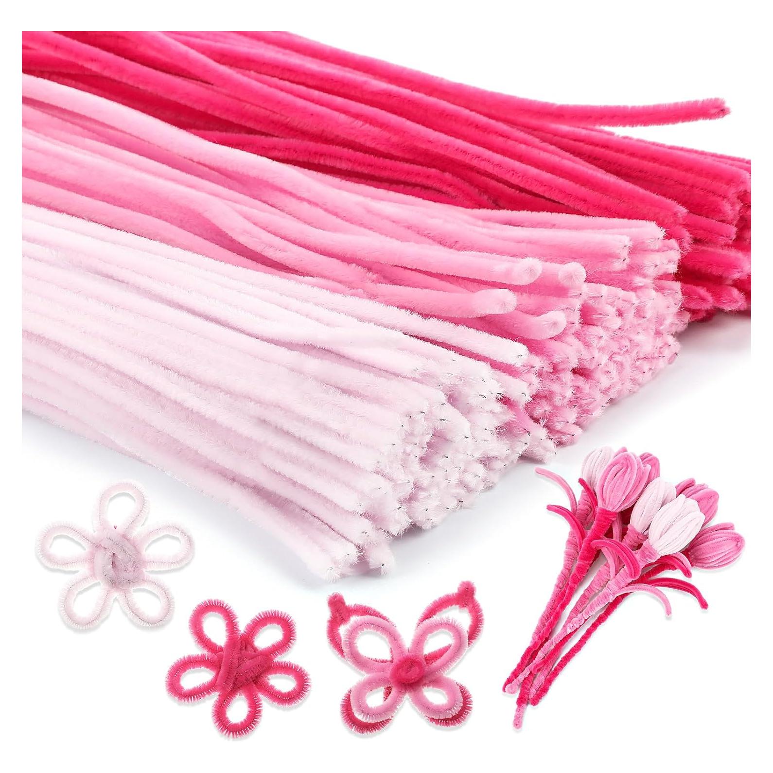 Limpiadores de Tubos Extra Largos RoundFunny 150 Pcs 99 cm Rosa