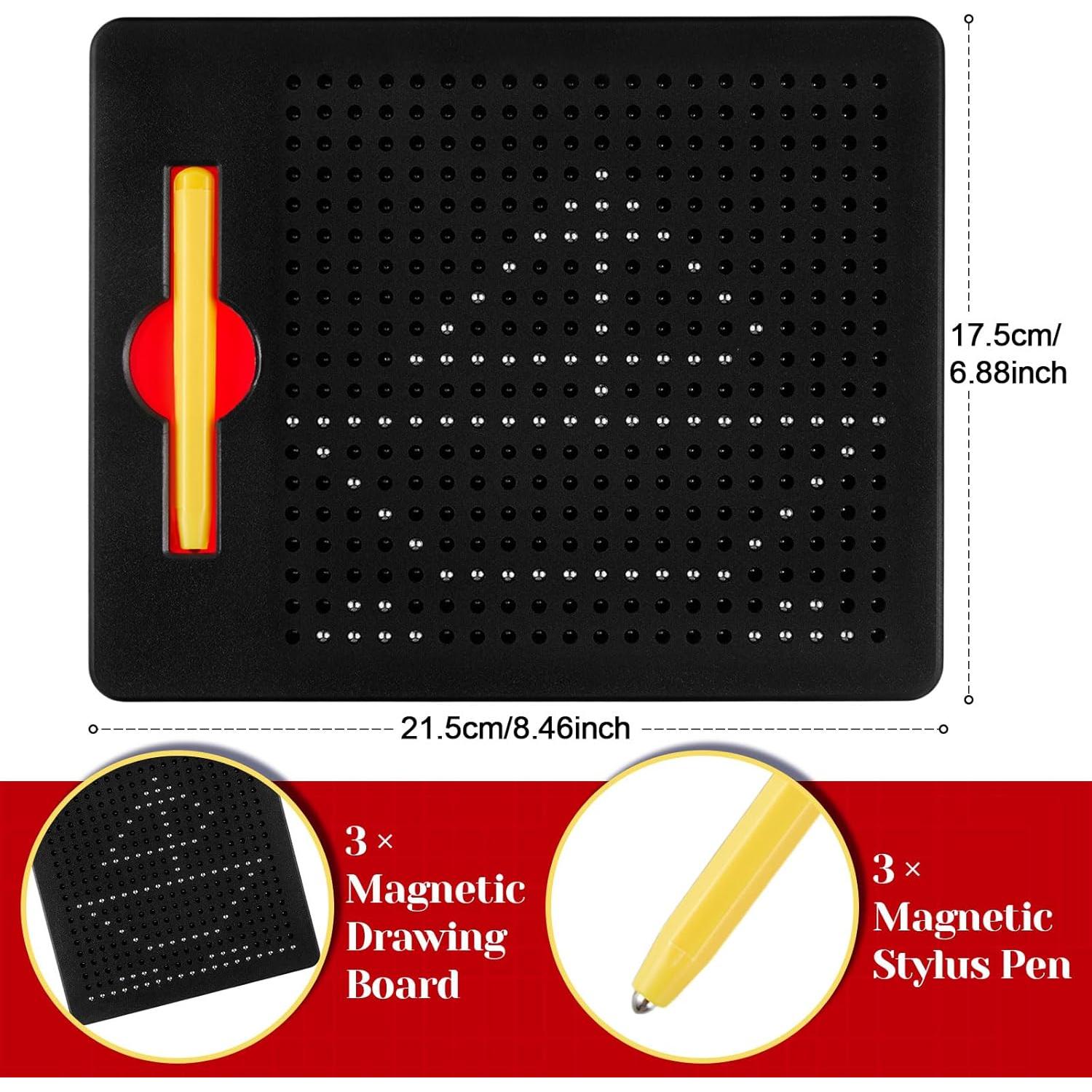 Tablero Magnético de Dibujo Yexiya 3 Pcs Negro 17.78x21.59 cm