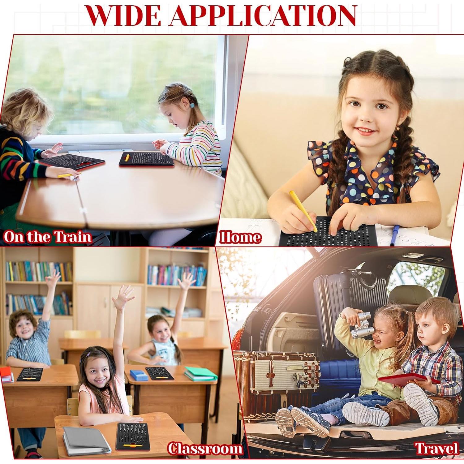 Tablero Magnético de Dibujo Yexiya 3 Pcs Negro 17.78x21.59 cm